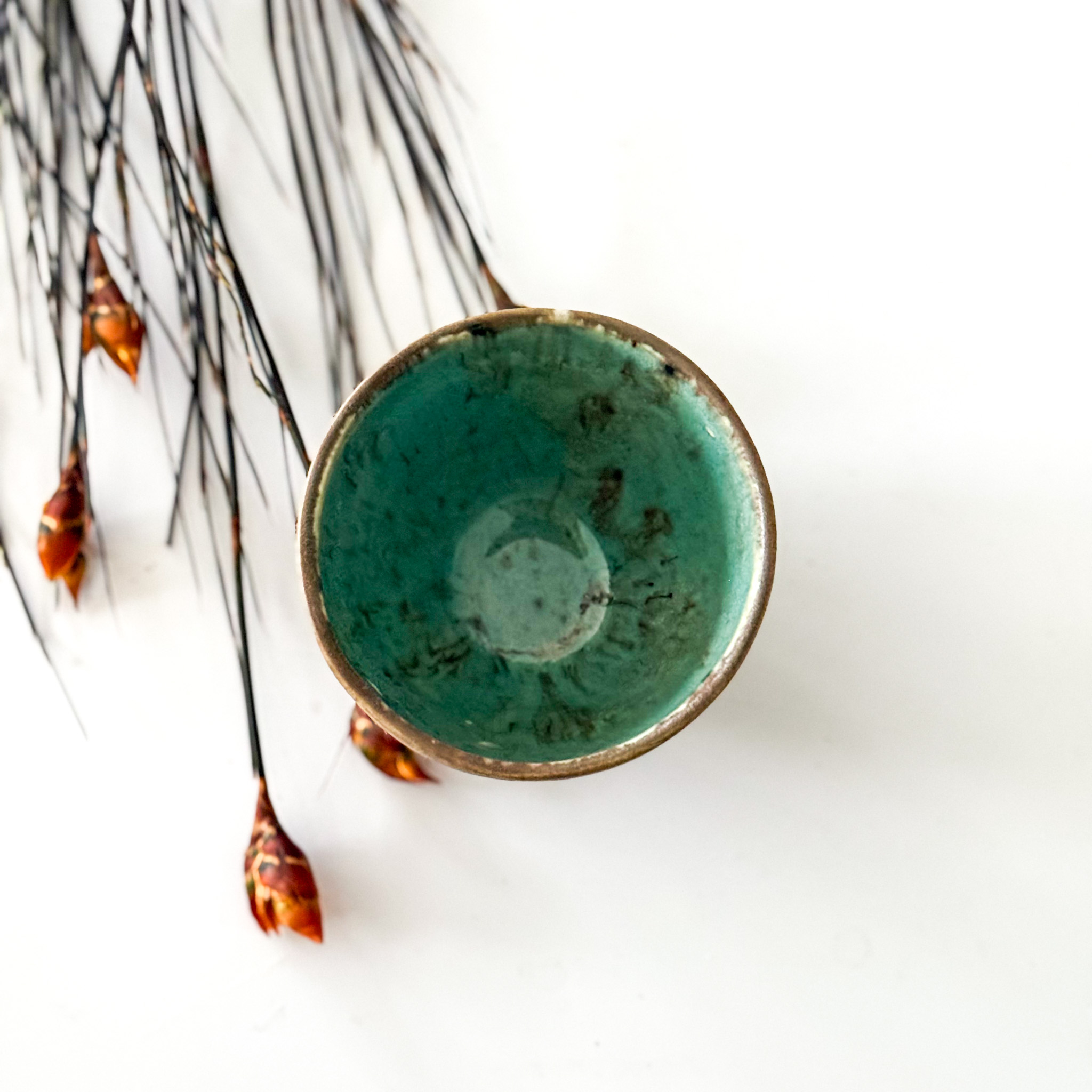 Porcelianinis espresso puodelis "GREEN&BROWN"