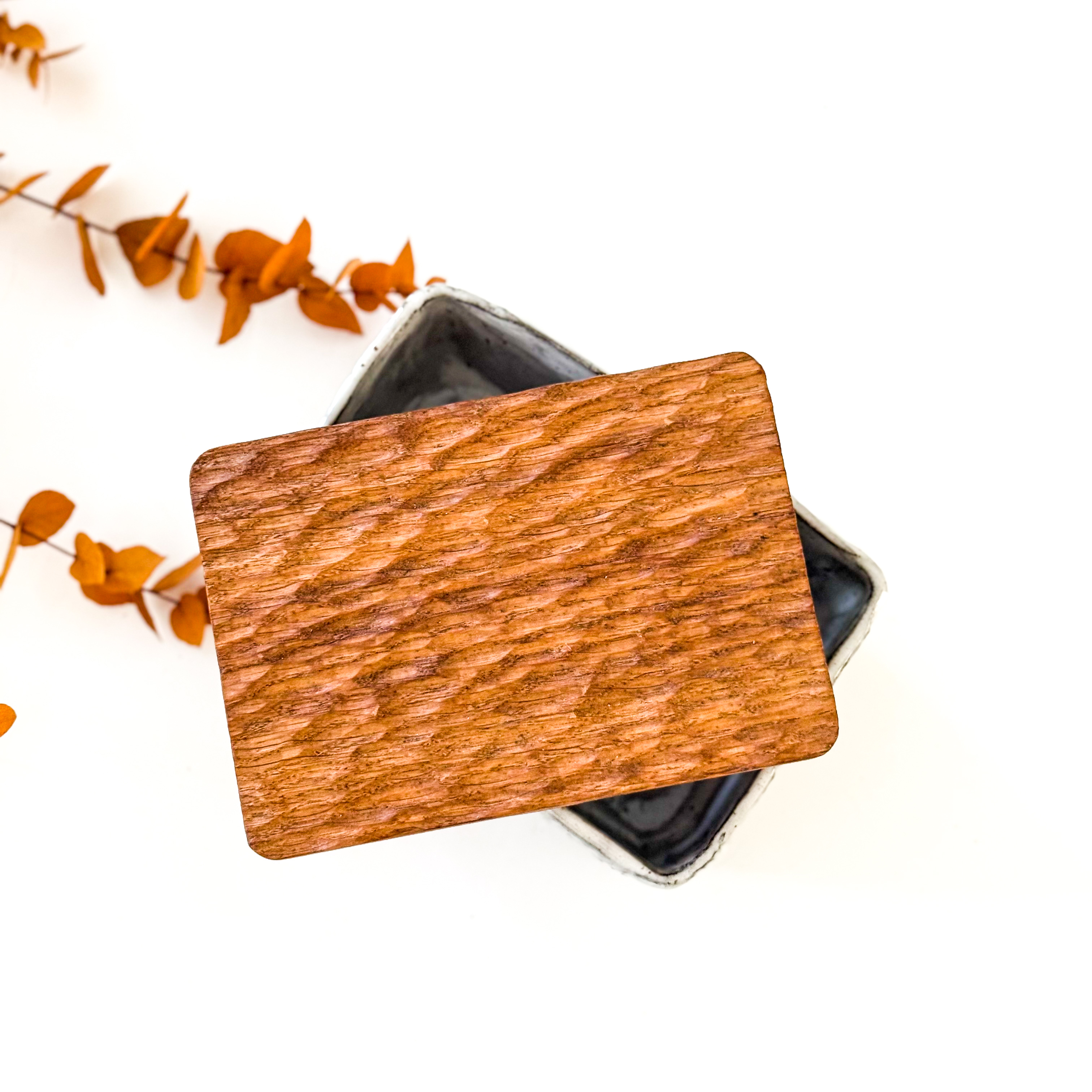 Keraminė/medinė sviestinė "BUTTERY BLACK"