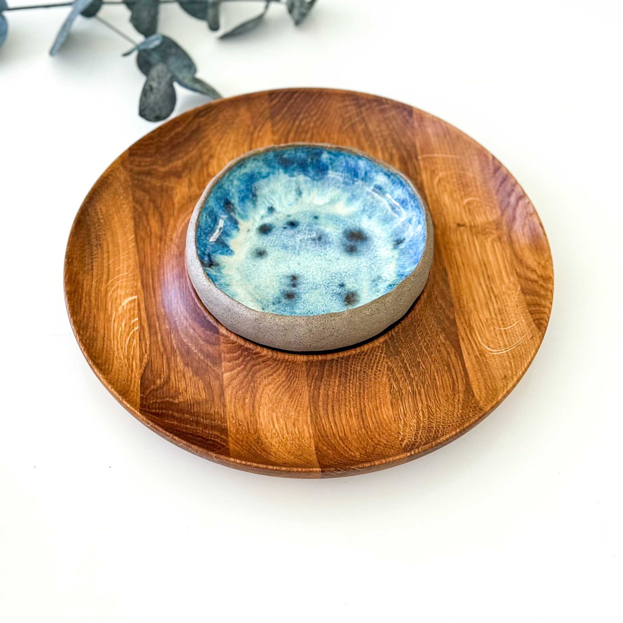 Medinis užkandžių padėklas/padažinė "FAMILY EVENING"