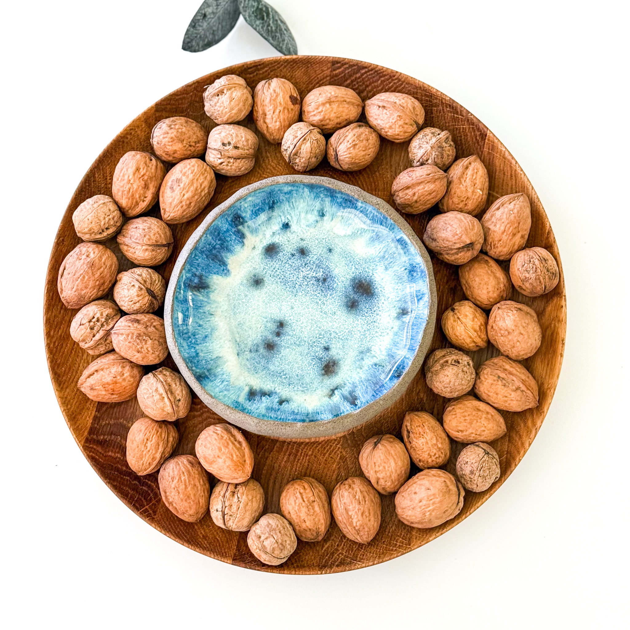 Medinis užkandžių padėklas/padažinė "FAMILY EVENING"