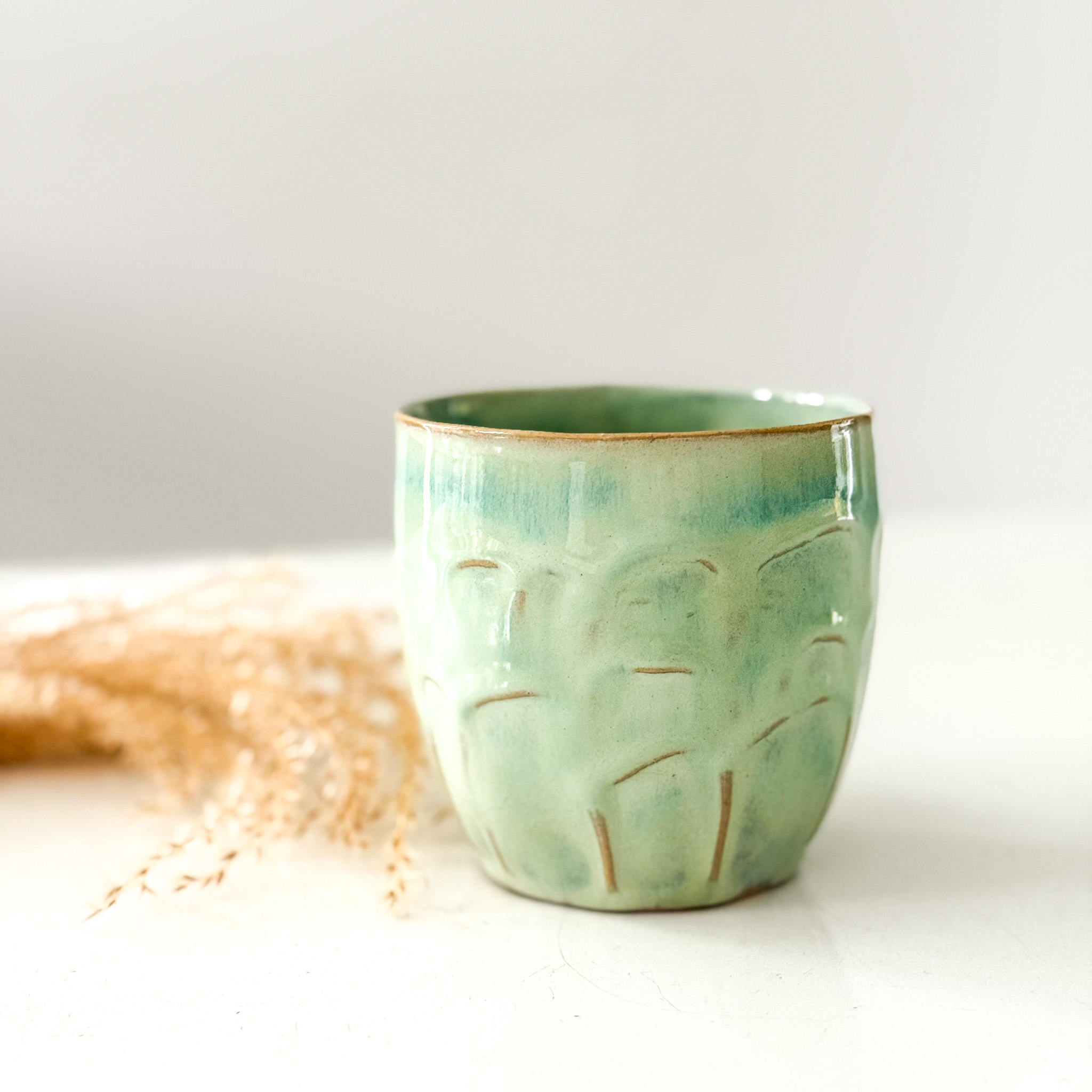 Keraminis puodelis "SOFT GREEN"