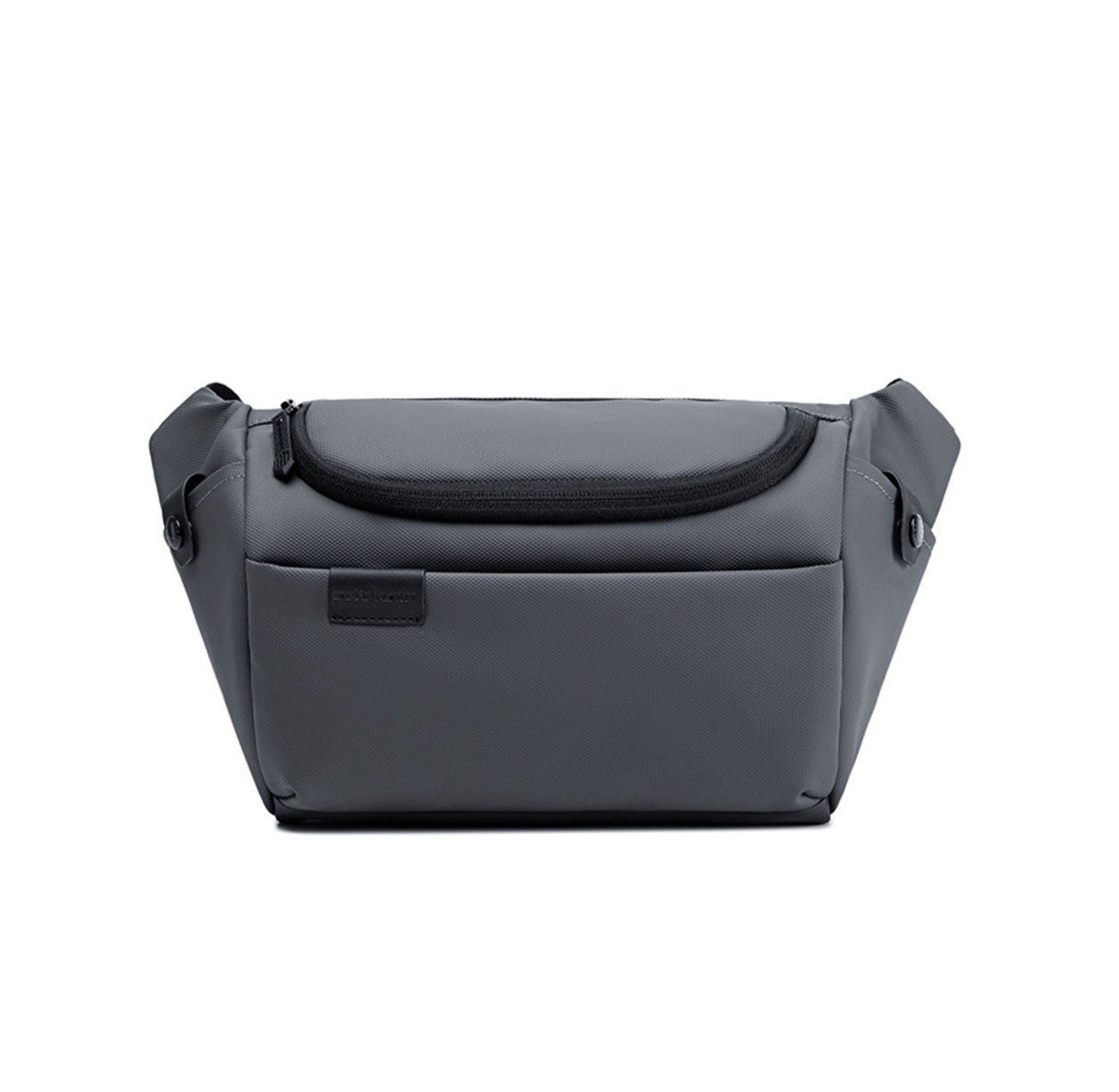 ccb08  black and grey chest bag for men custom logo for company