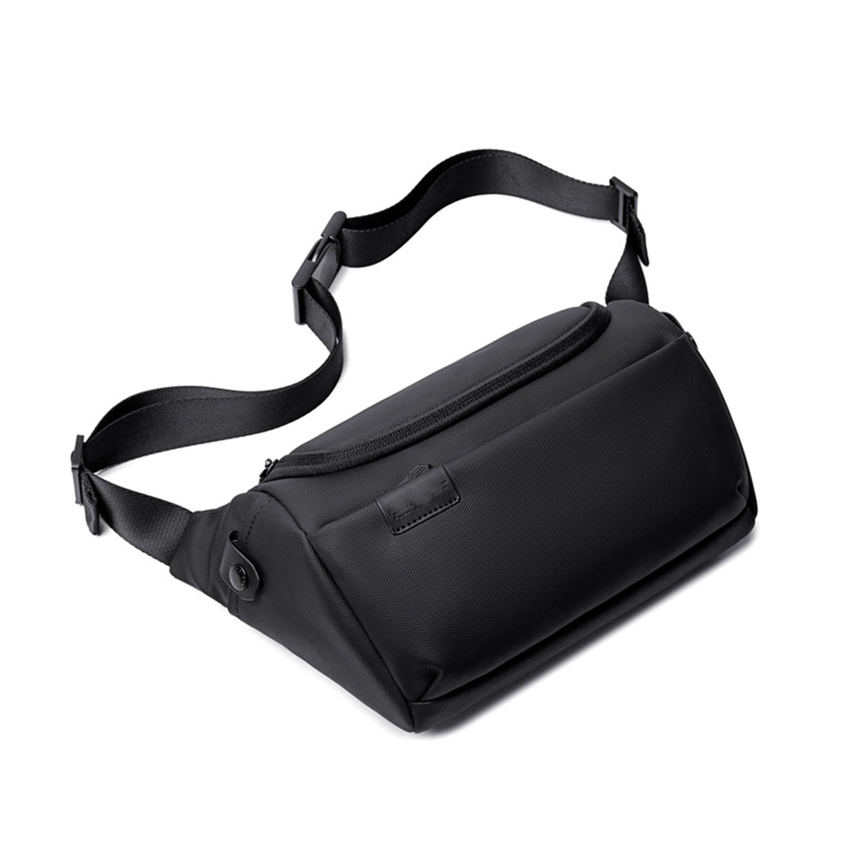 ccb08  black and grey chest bag for men custom logo for company