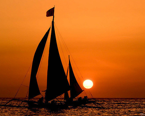 Sunset Paraw Sailing