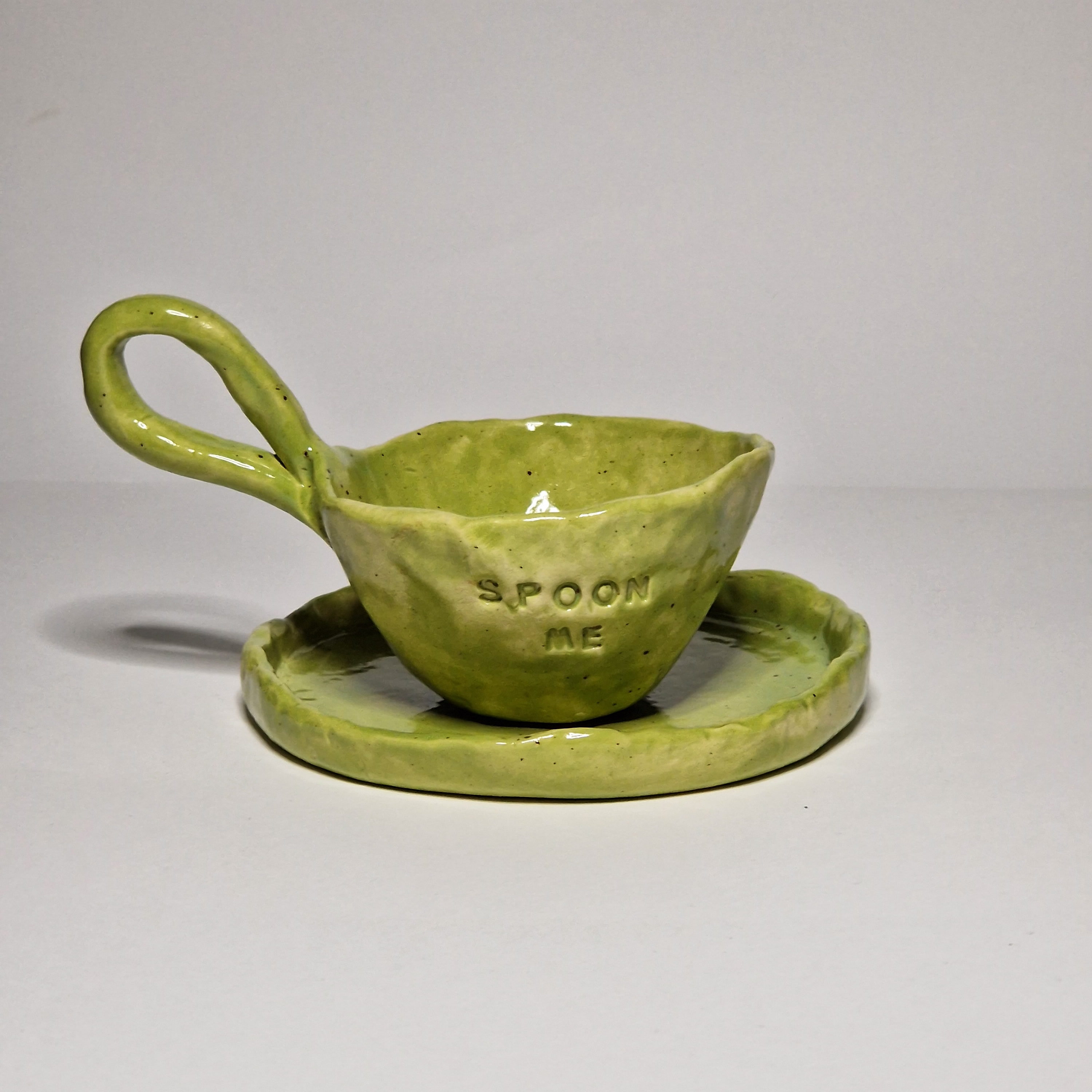 Ceramic Cup Set Spoon Me