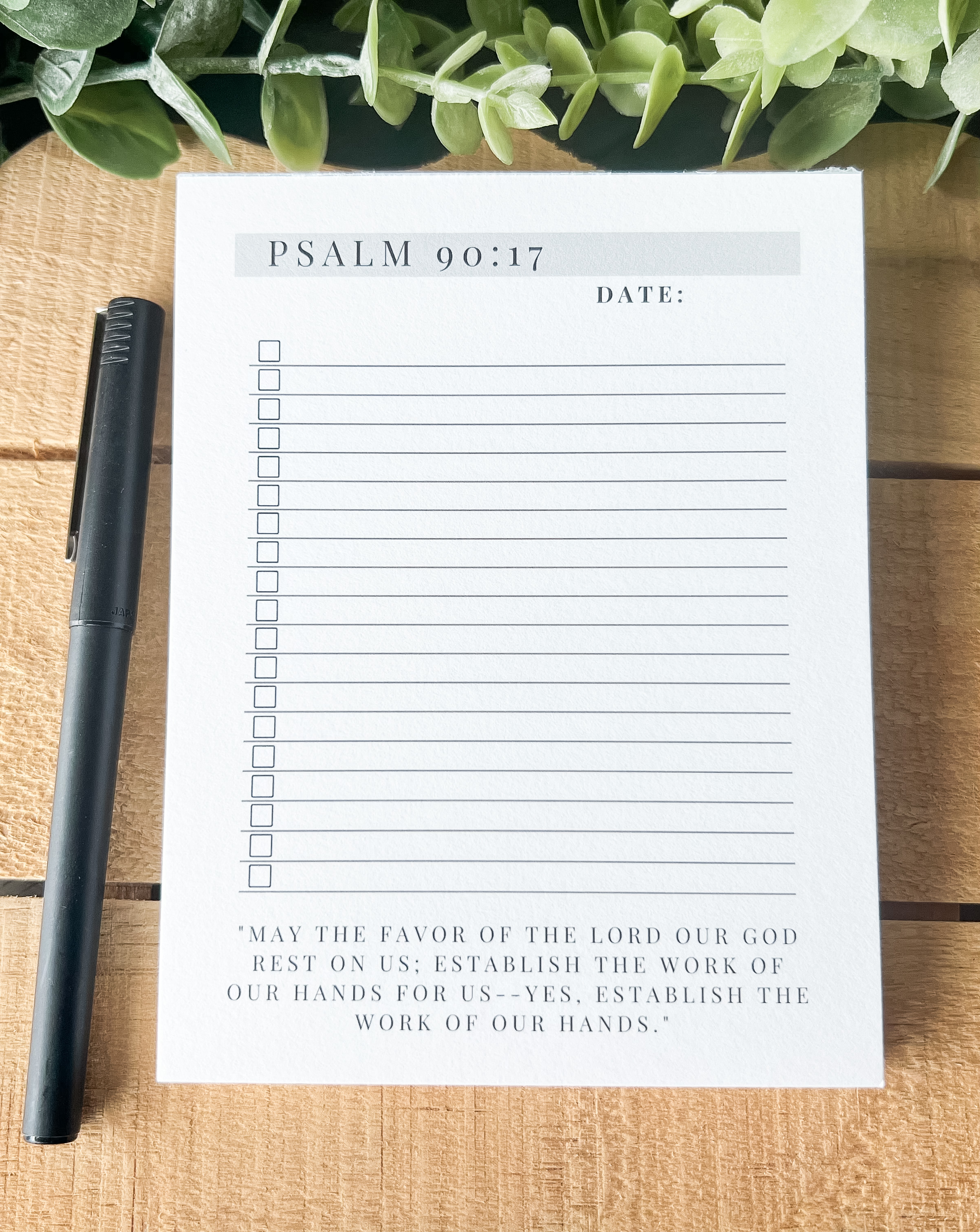 Establish the Work of Our Hands To-Do List
