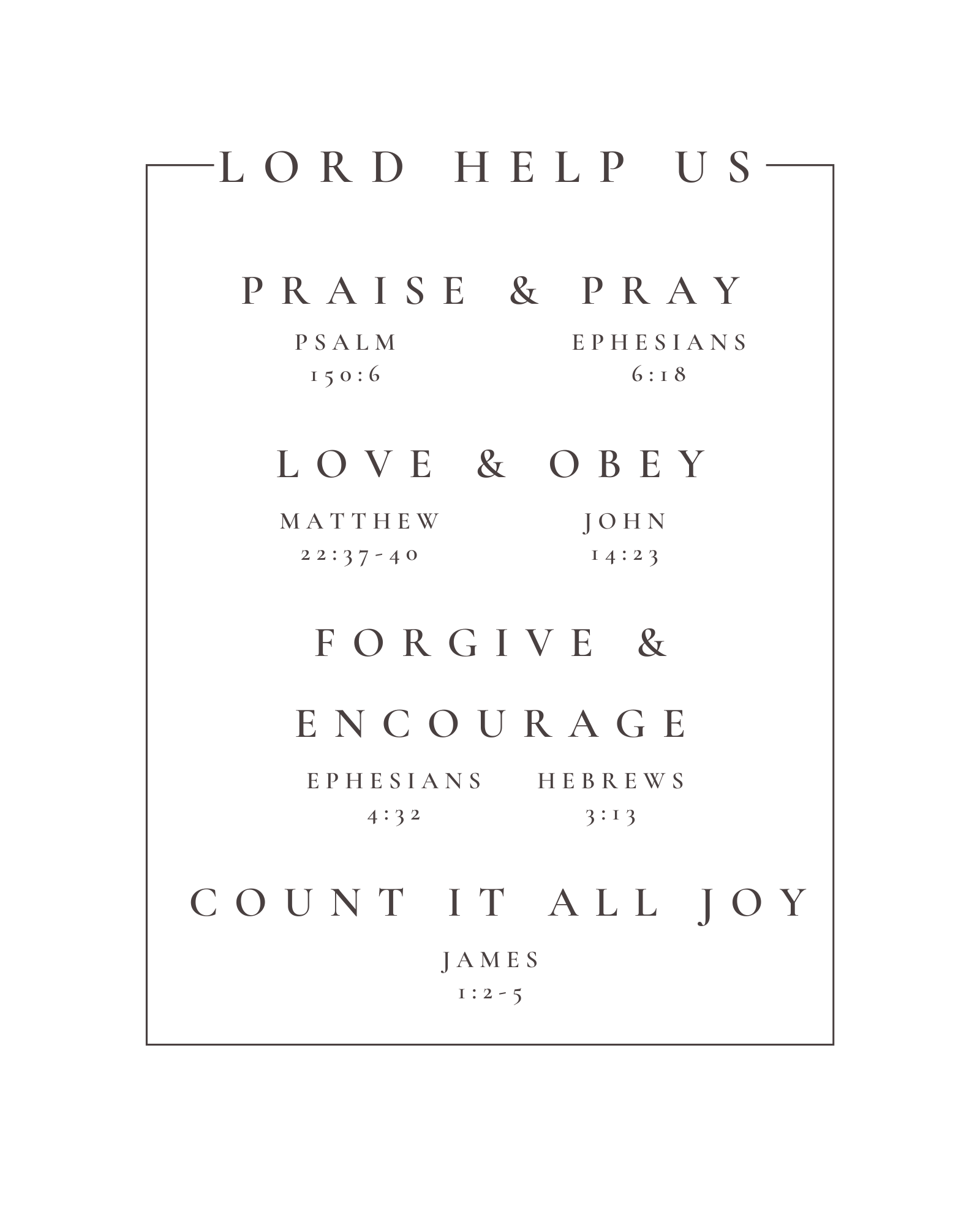 Lord Help Us Print 16 x 20