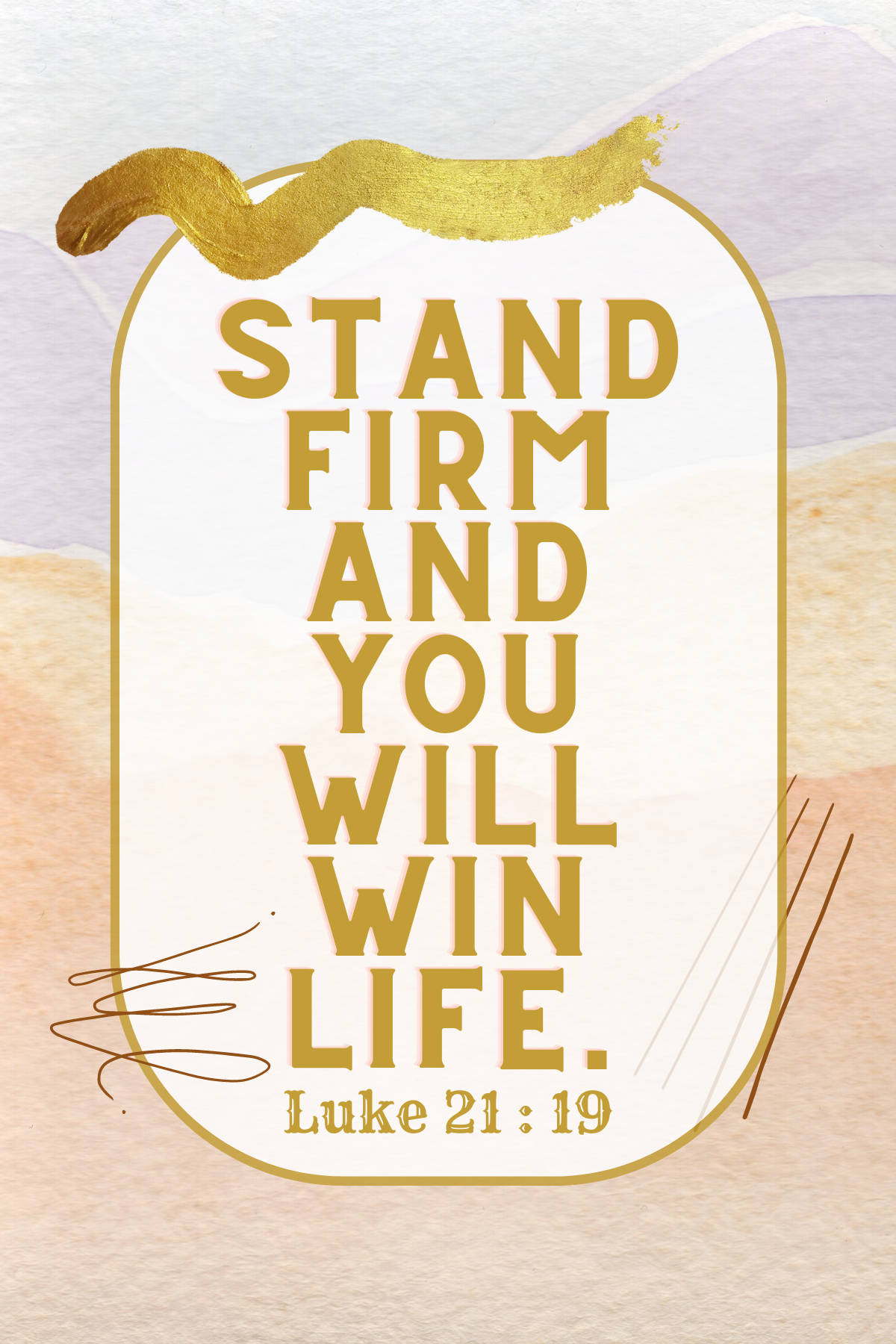 Stand Firm Print