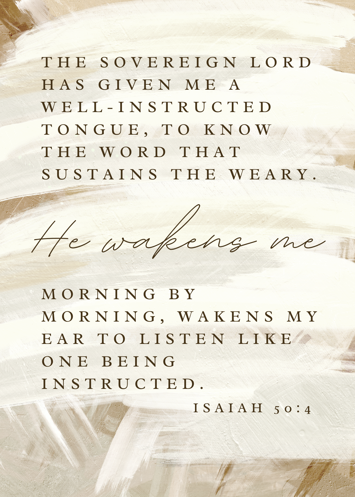 He Wakens Me Print 4 x 6