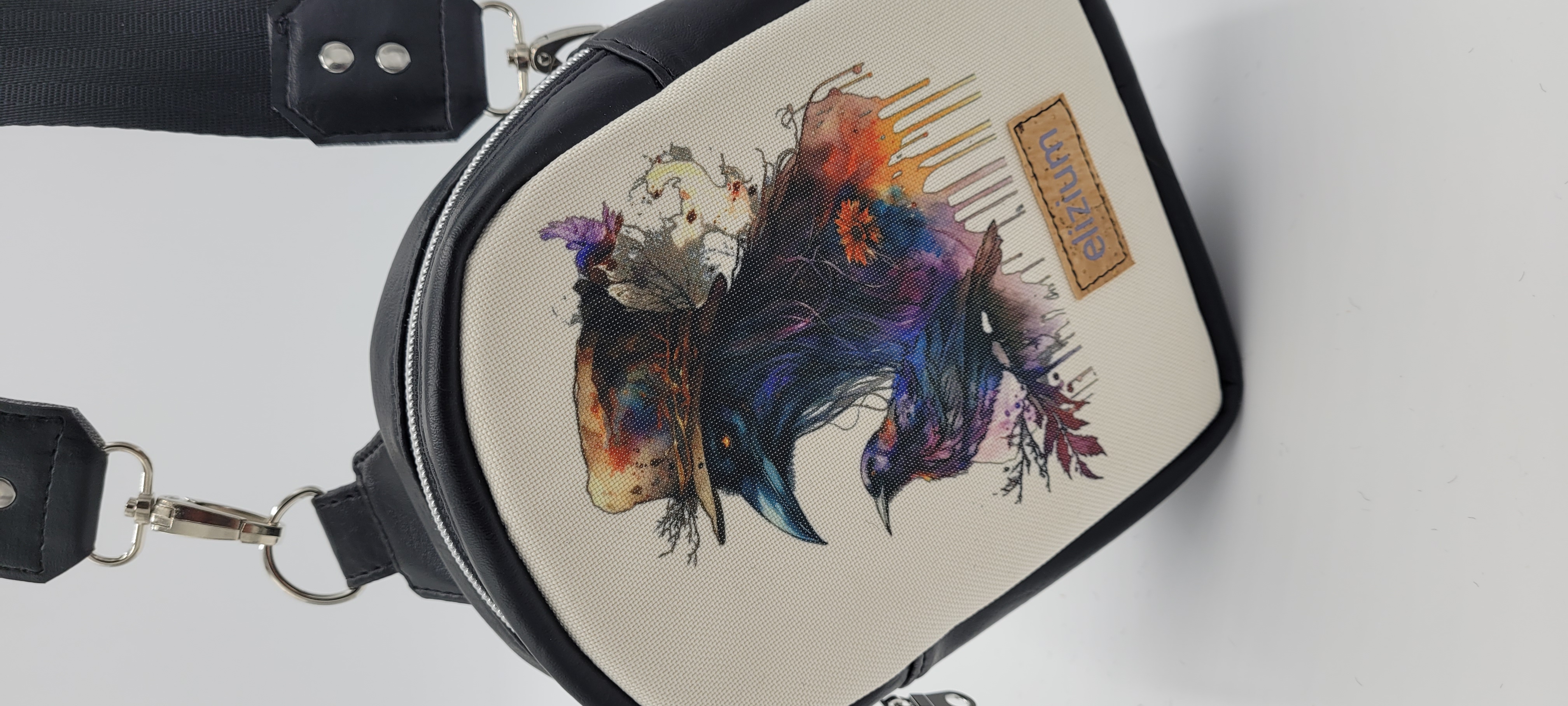 Small Sling Bag Crows Design