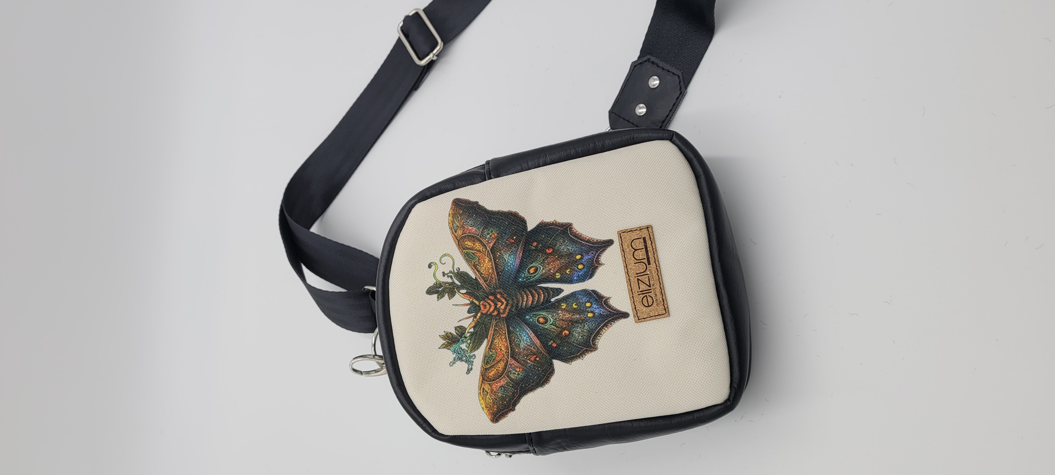 Small Sling Bag, Moth Design