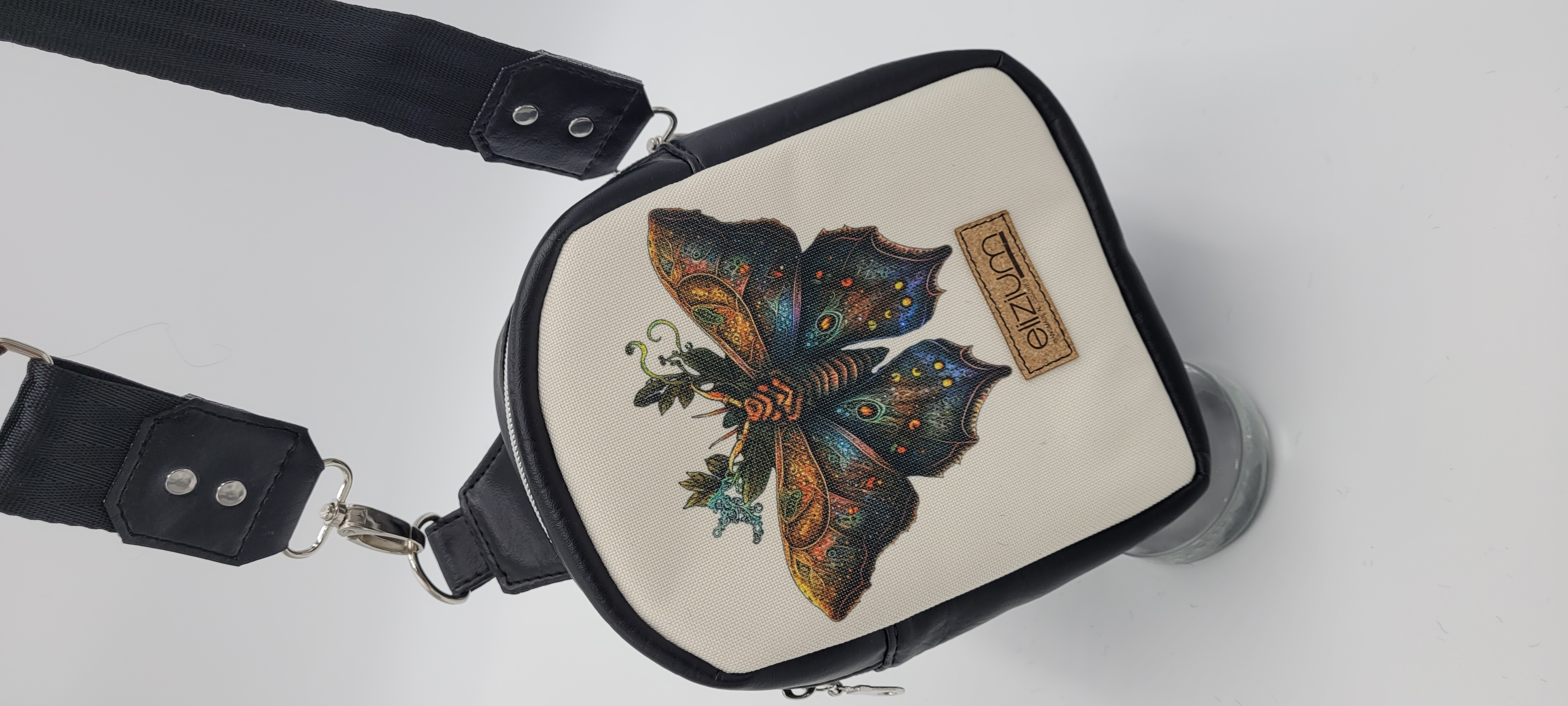Small Sling Bag, Moth Design
