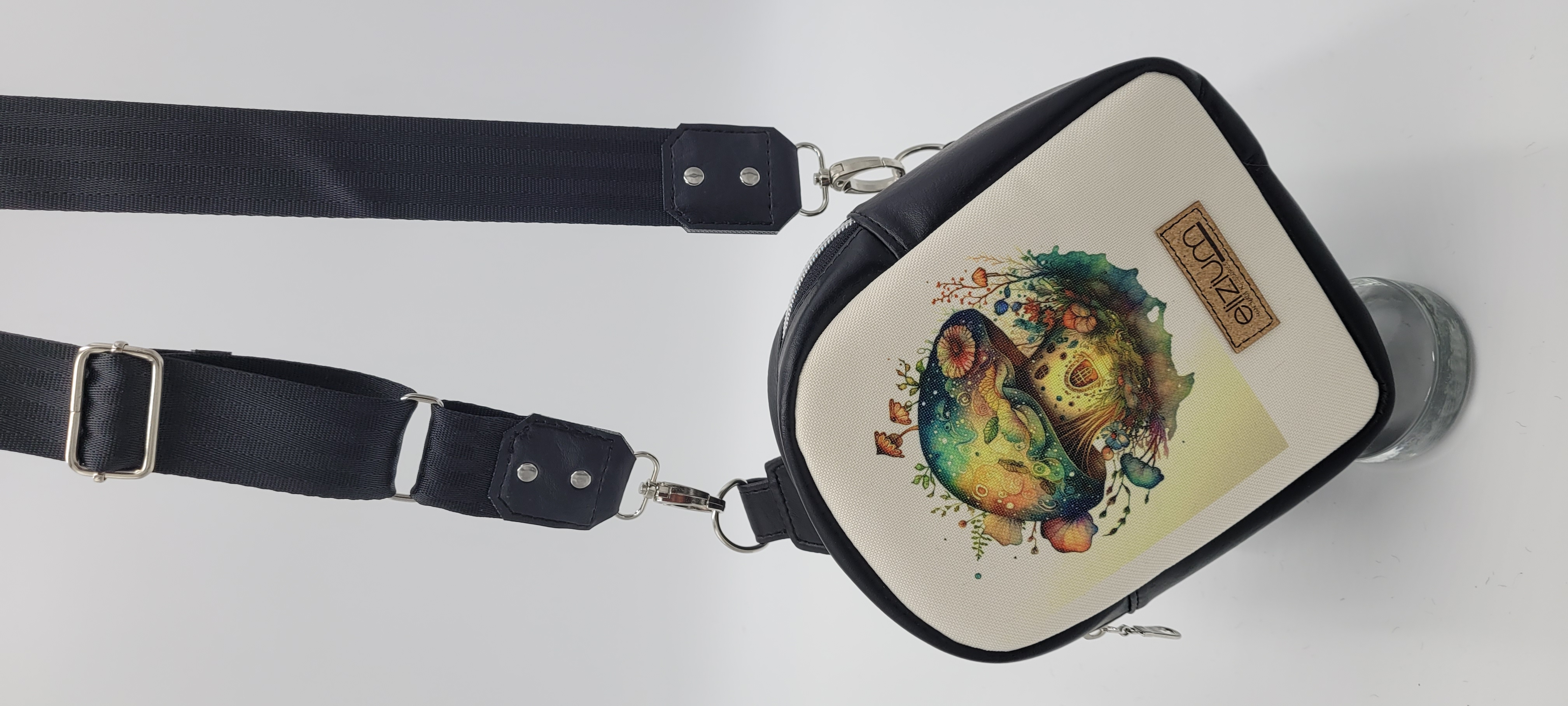 Small Sling Bag, Magic Mushroom Design