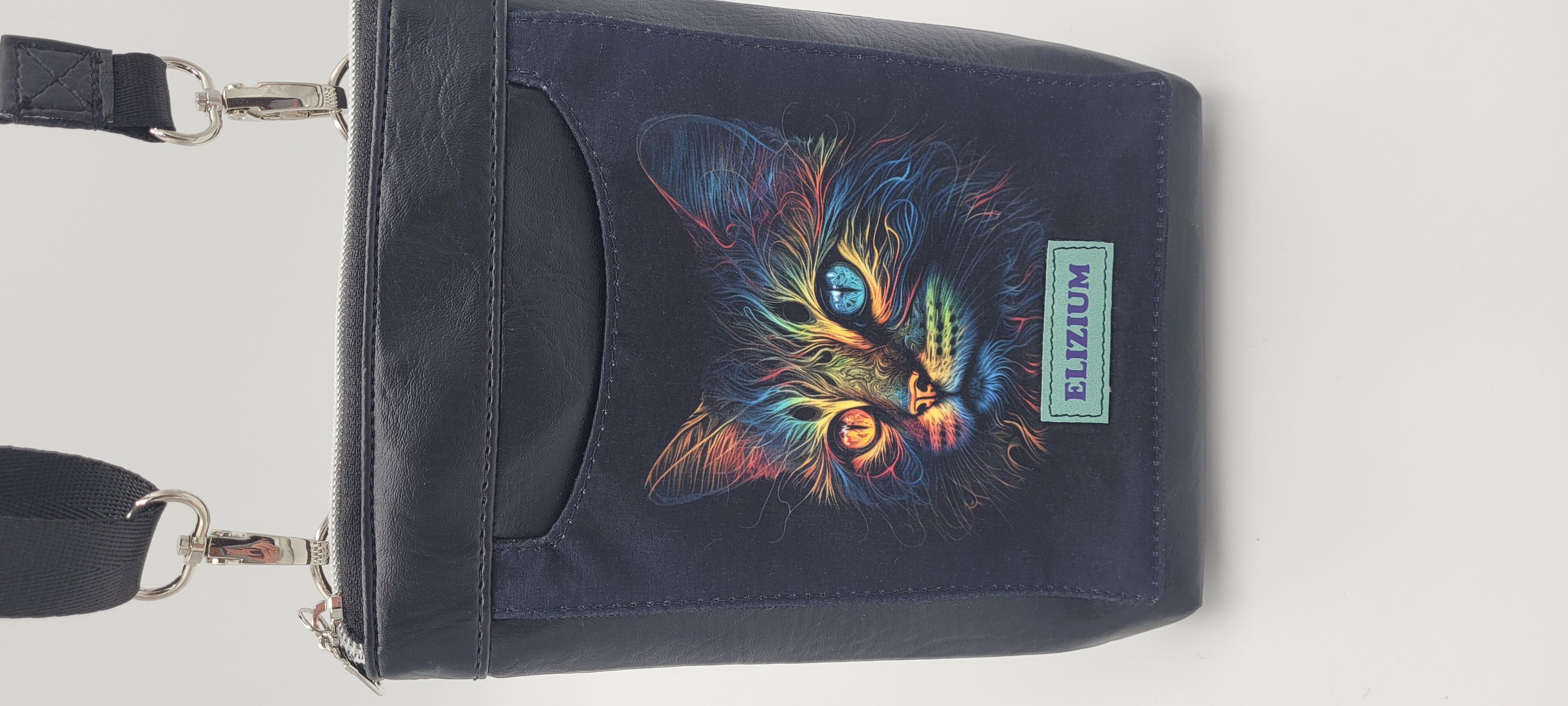 Small Crossbody Phone Bag, Cat Design