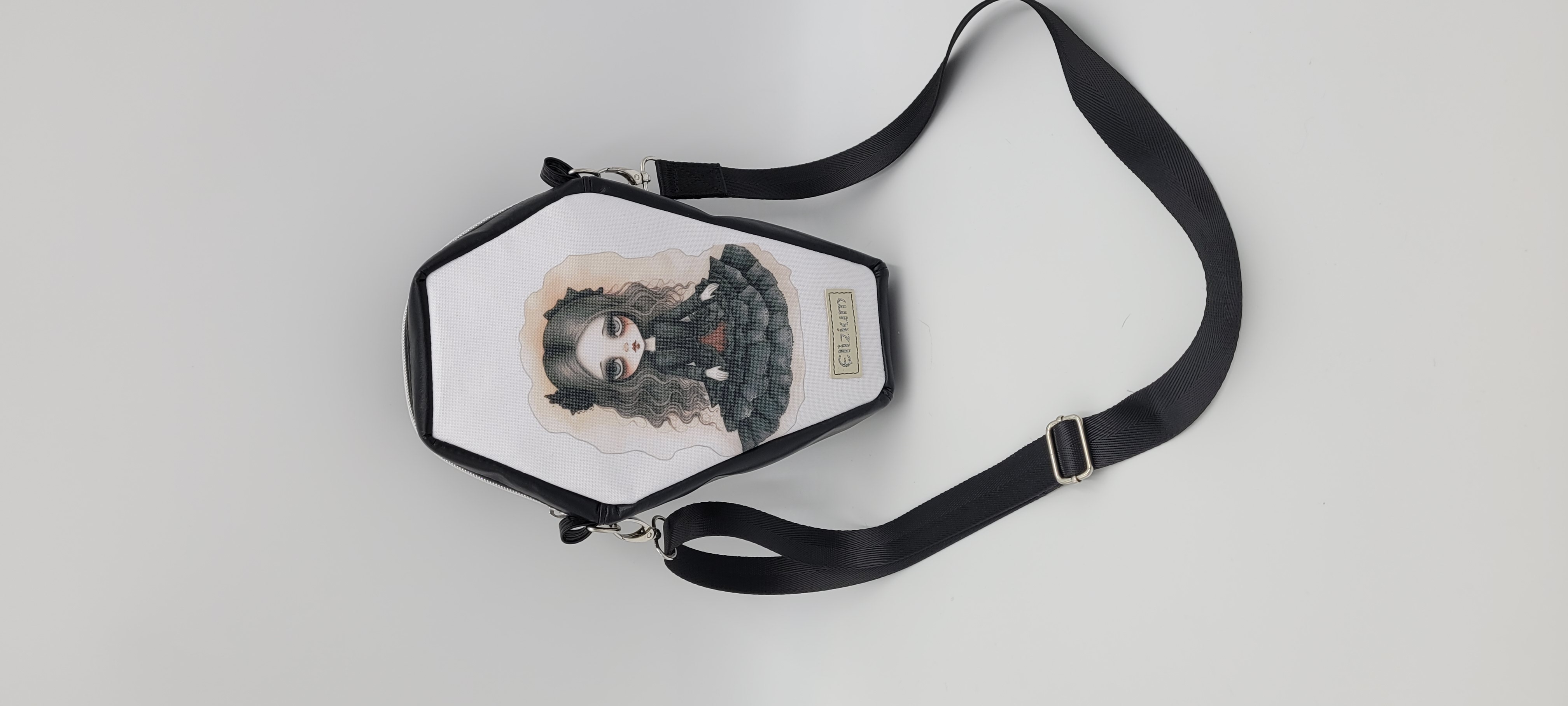 Coffin Bag, Crossbody, Gothic Doll