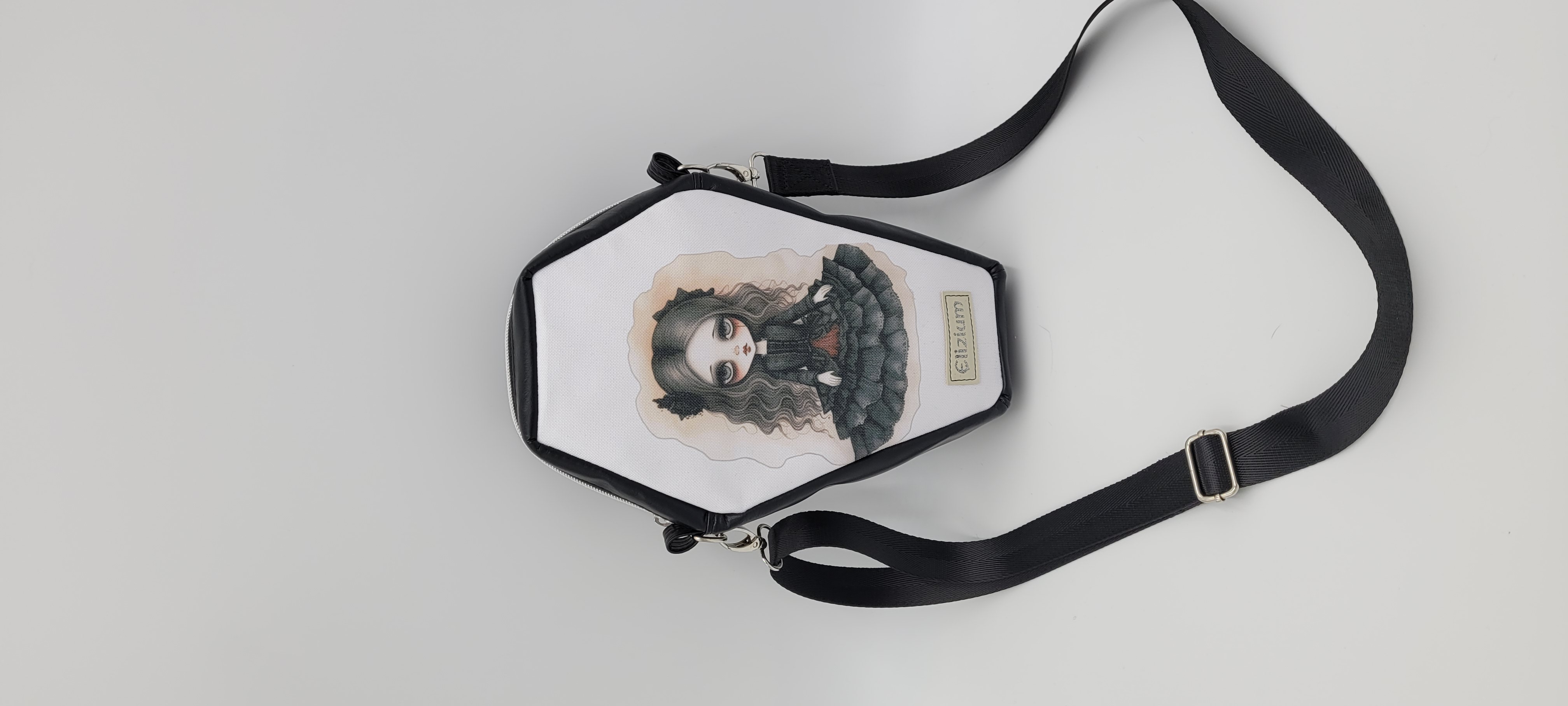 Coffin Bag, Crossbody, Gothic Doll