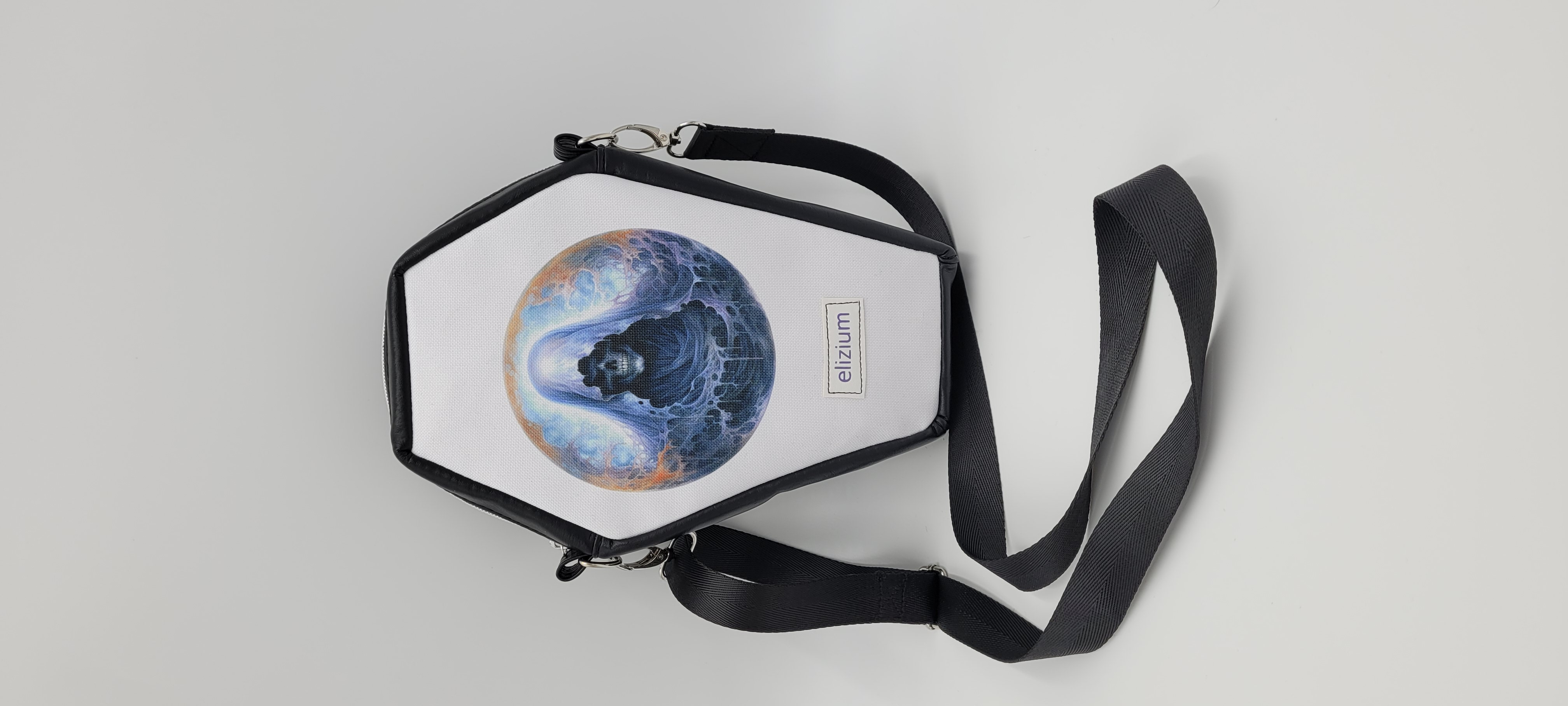 Edgy Coffin Bag, Ghost, Grimm Reaper Crossbody Bag,