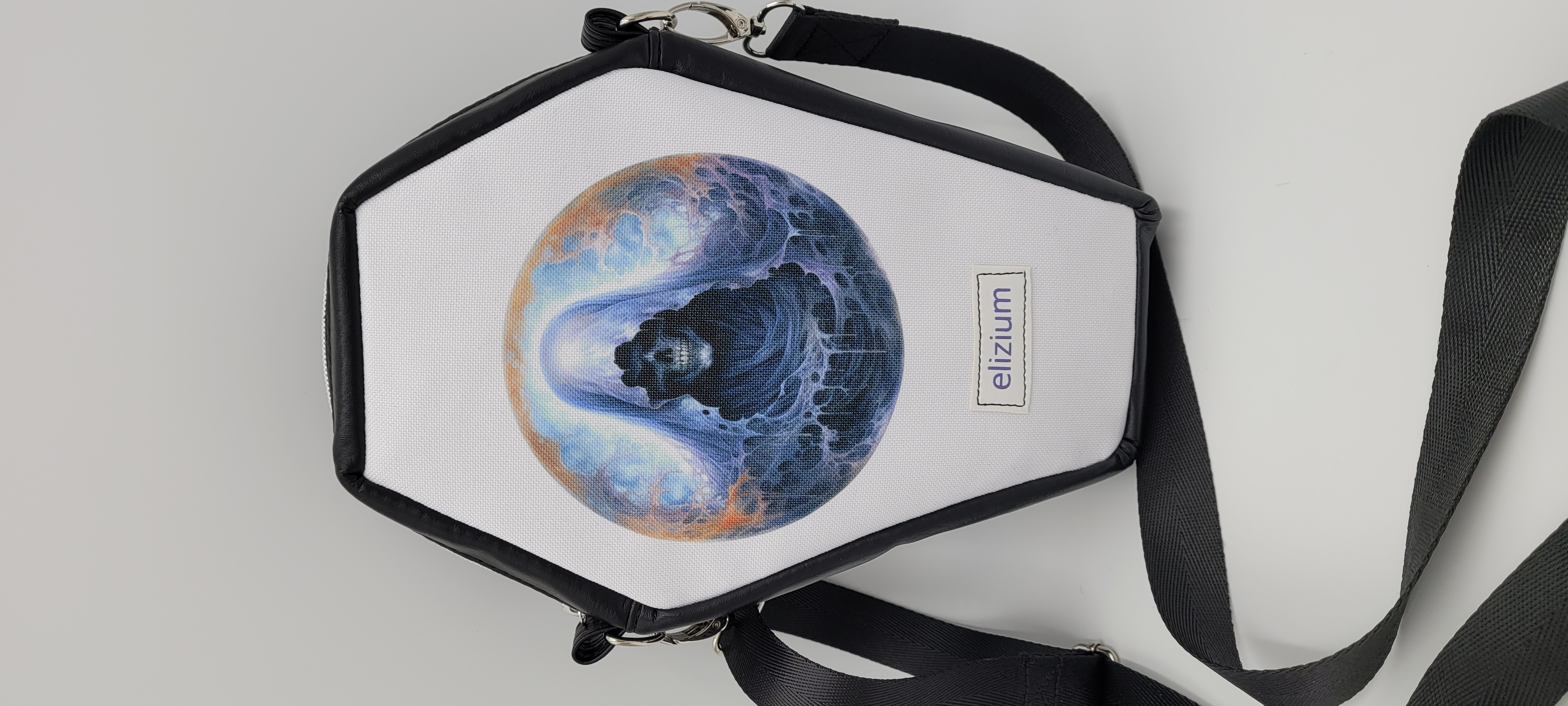 Edgy Coffin Bag, Ghost, Grimm Reaper Crossbody Bag,