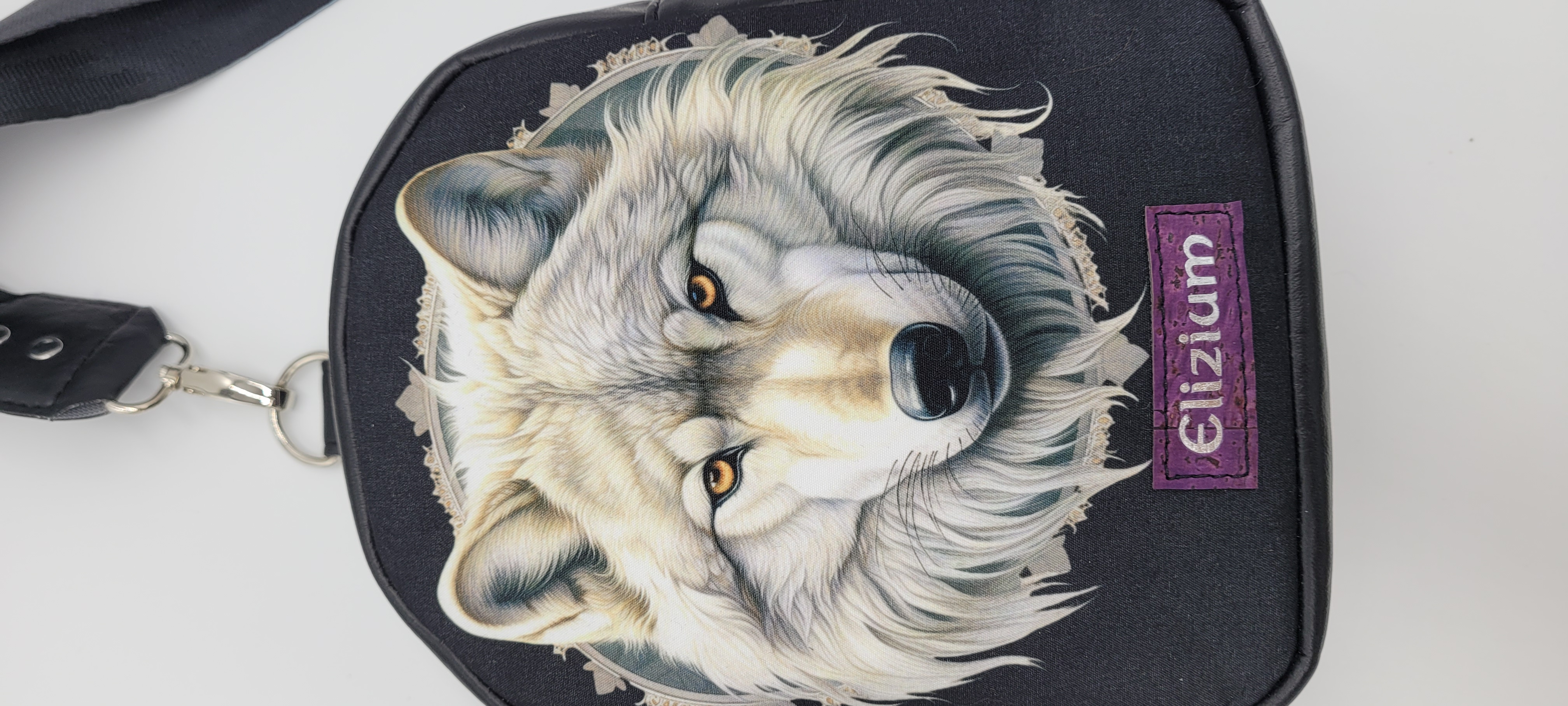 Small Sling Bag with Beautifully Wolf