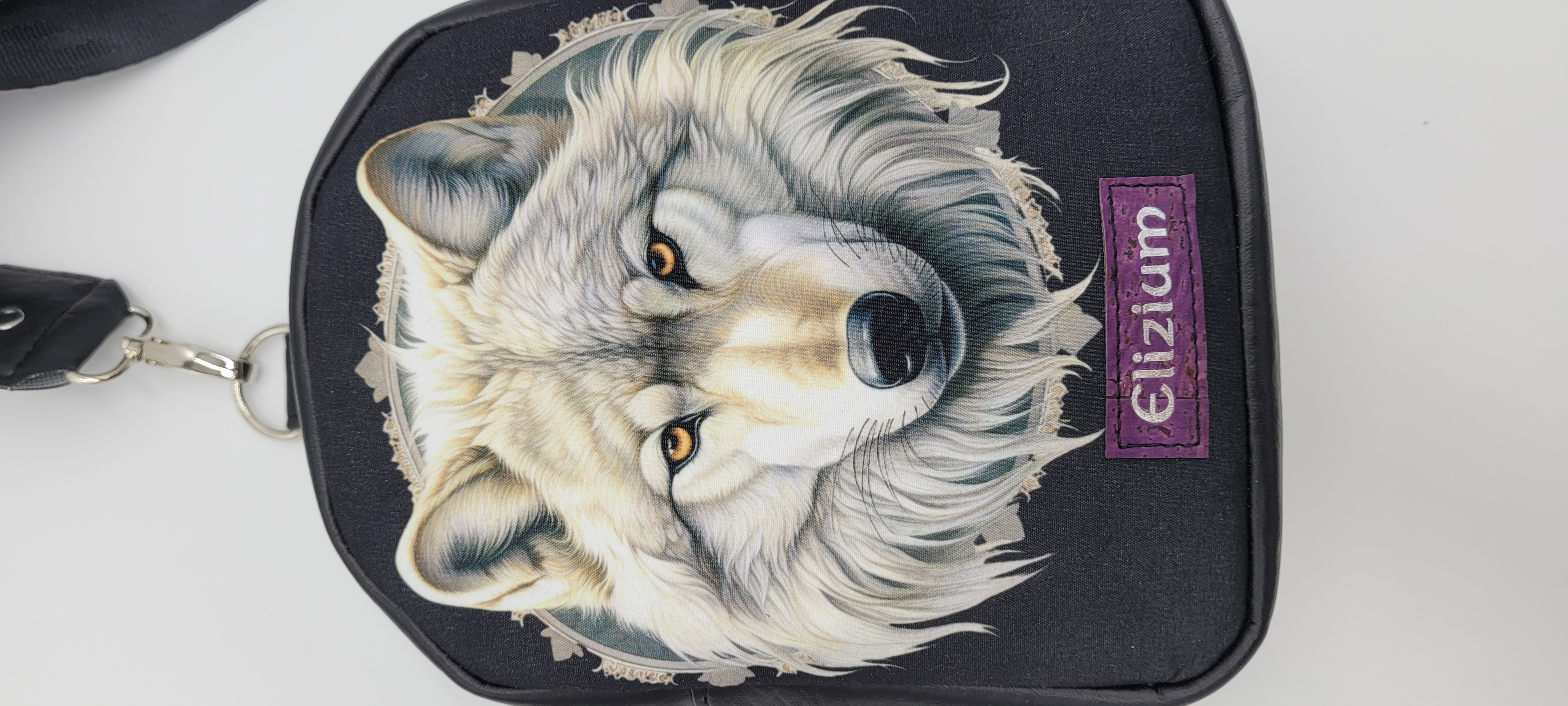 Small Sling Bag with Beautifully Wolf