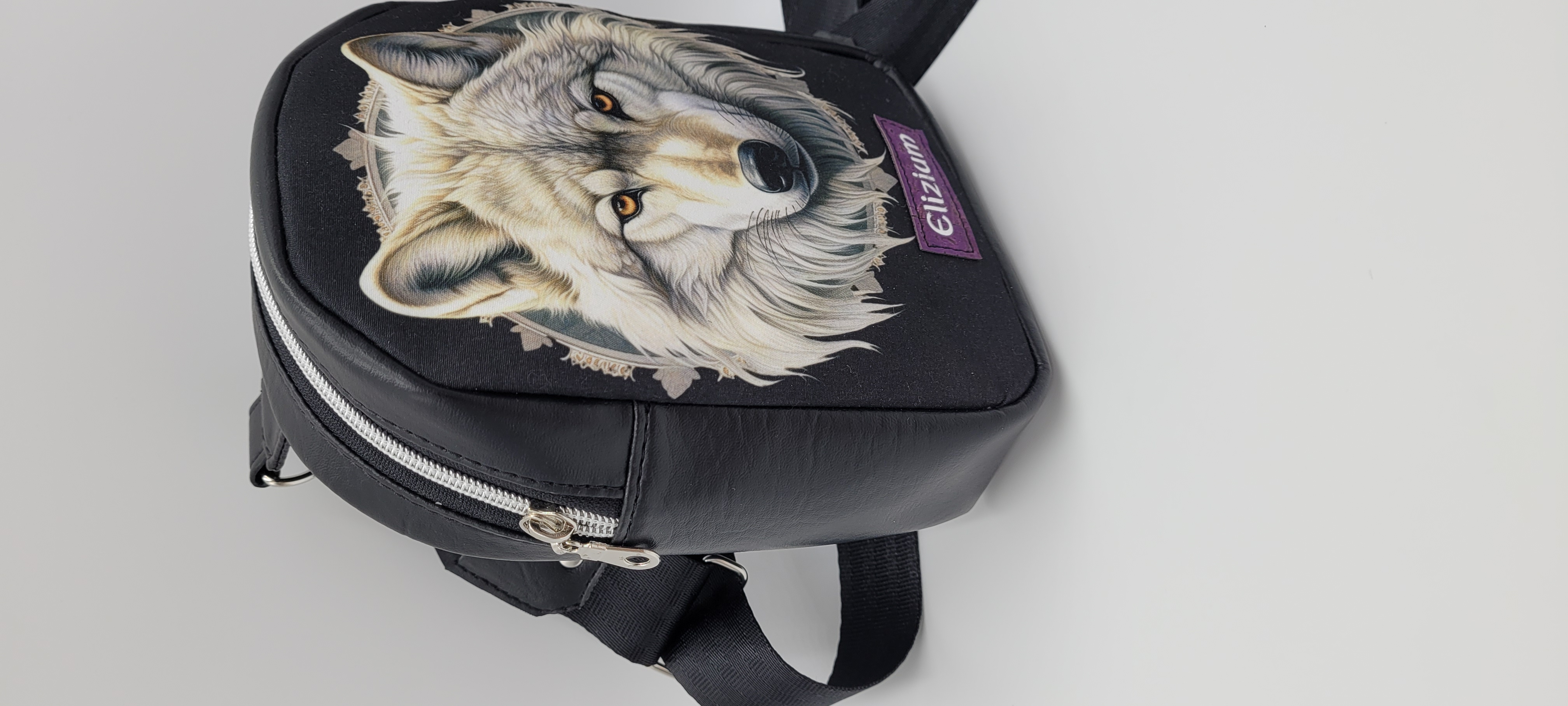 Small Sling Bag with Beautifully Wolf