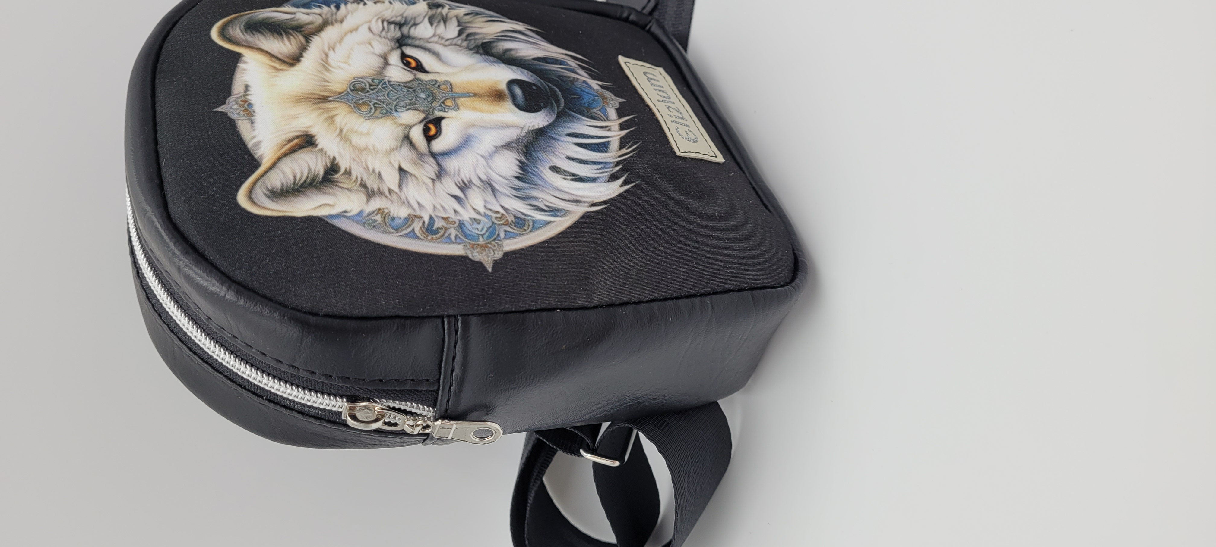 Small Sling Bag with Beautiful Wolf Design