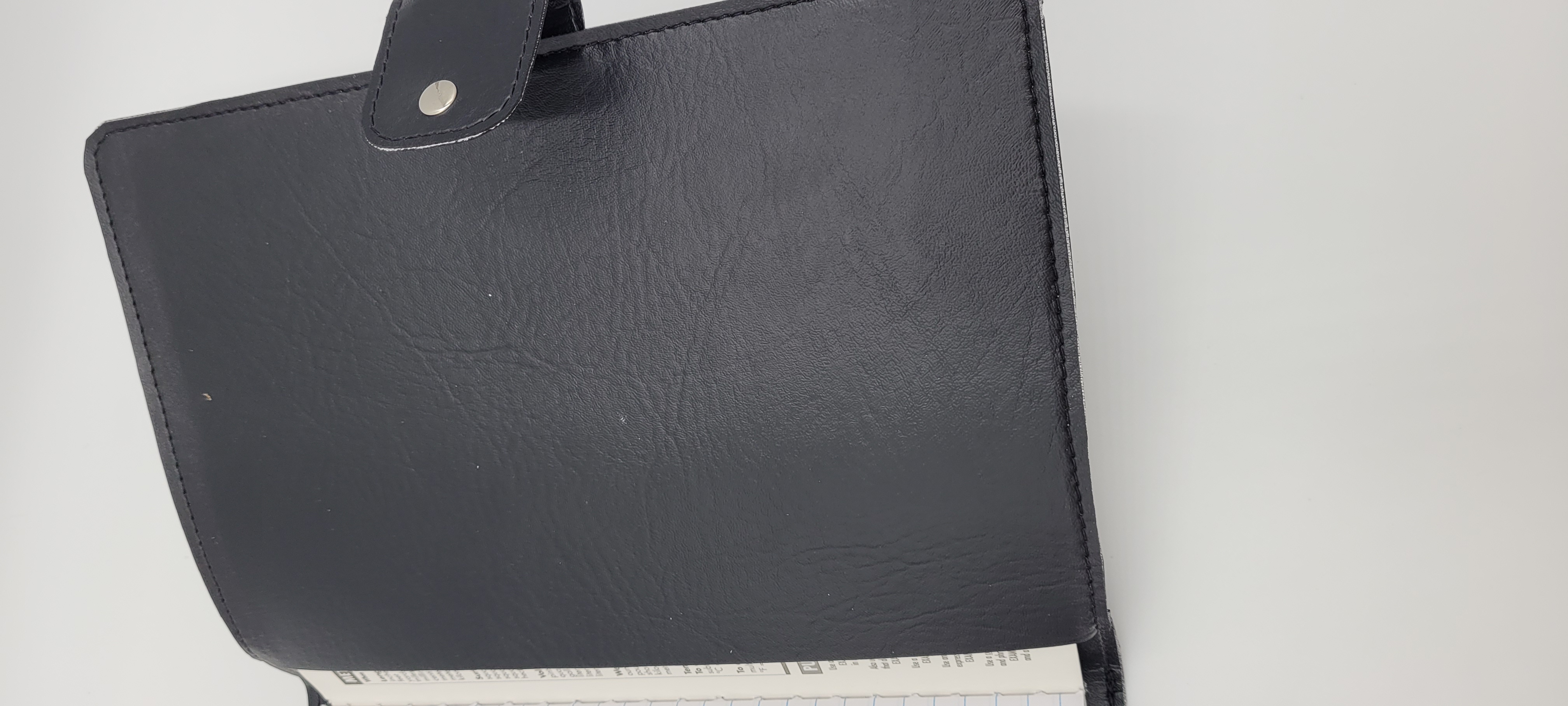 Journal cover, Notebook Cover, Black with White Heart Shape Paw Print Design