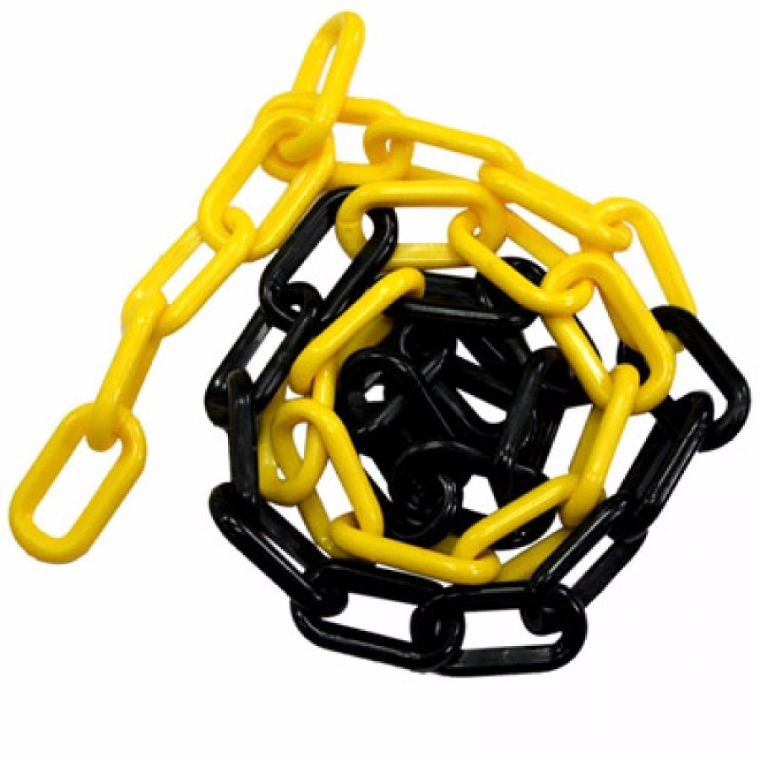 Corrente Plastica Acessório para pedestal.Corrente Plástica Preta e Amarela Grande indicada para uso externo, não perdendo cor ou descascando com a ação de intempéries.