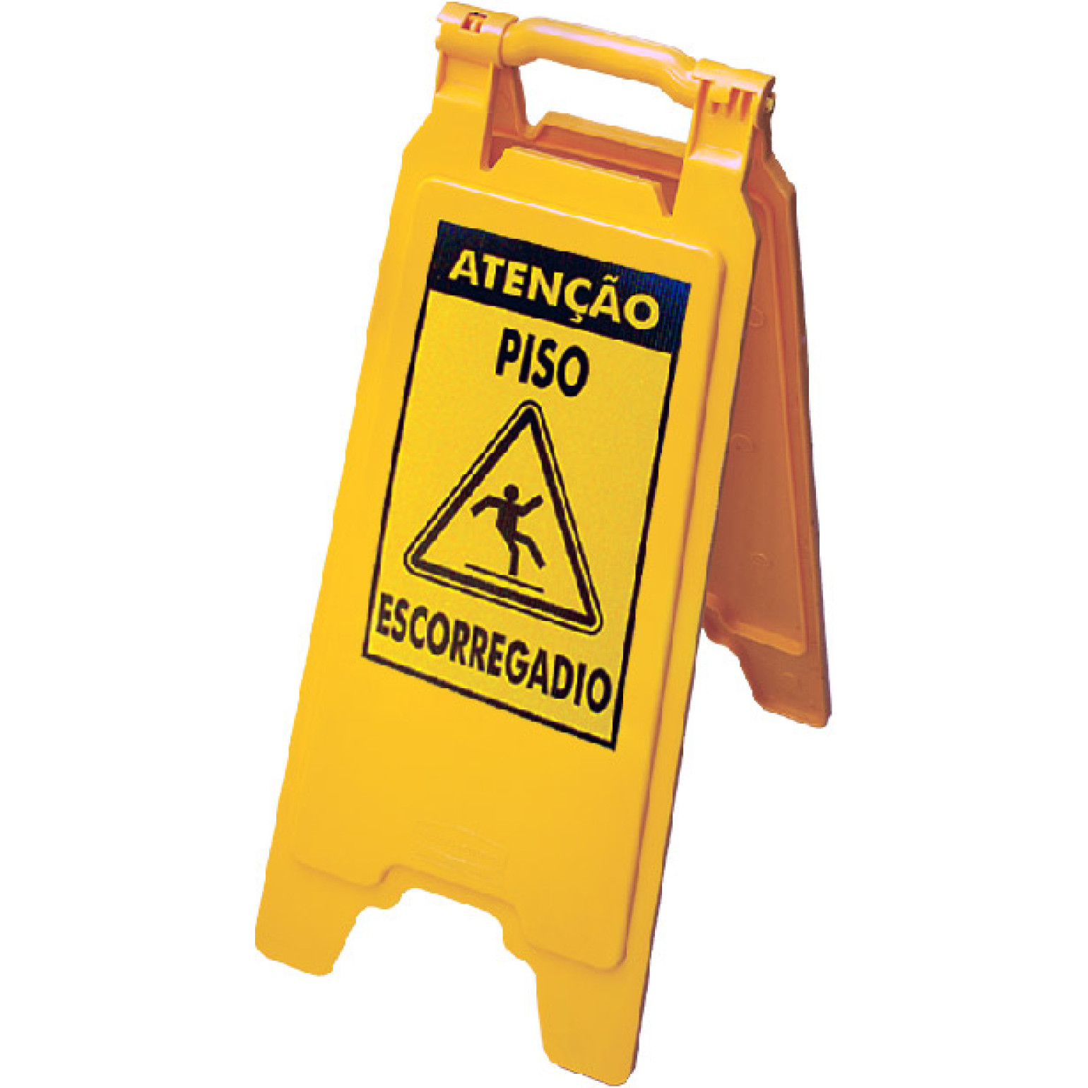 Cavalete Plastico - Atenção Piso Escorregadio Cavalete Plastico de sinalização Atenção Piso Escorregadio
