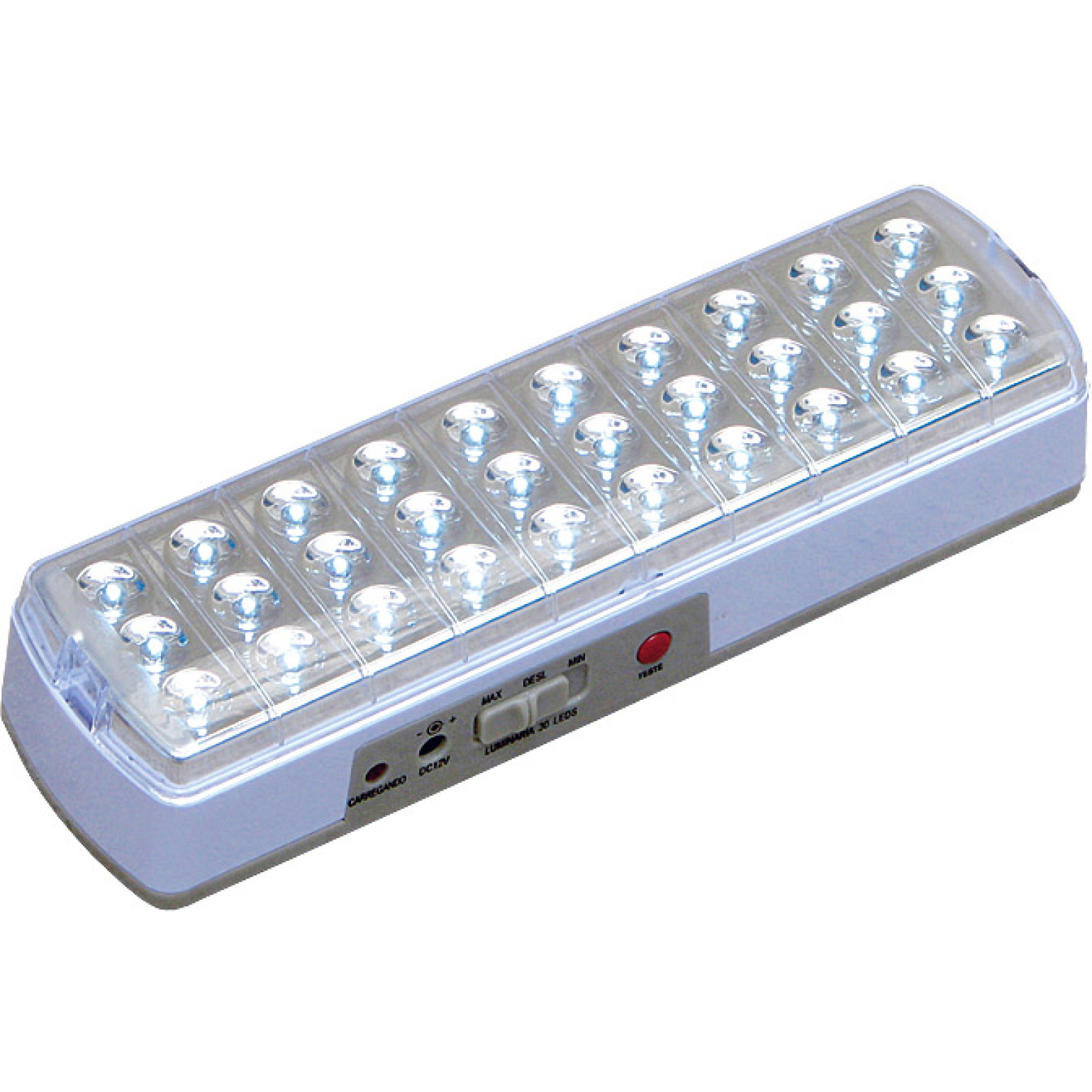 Luminária De Emergência Com 30 Leds Luz de Emergencia com 30 Leds e 6 horas de Duração de bateria