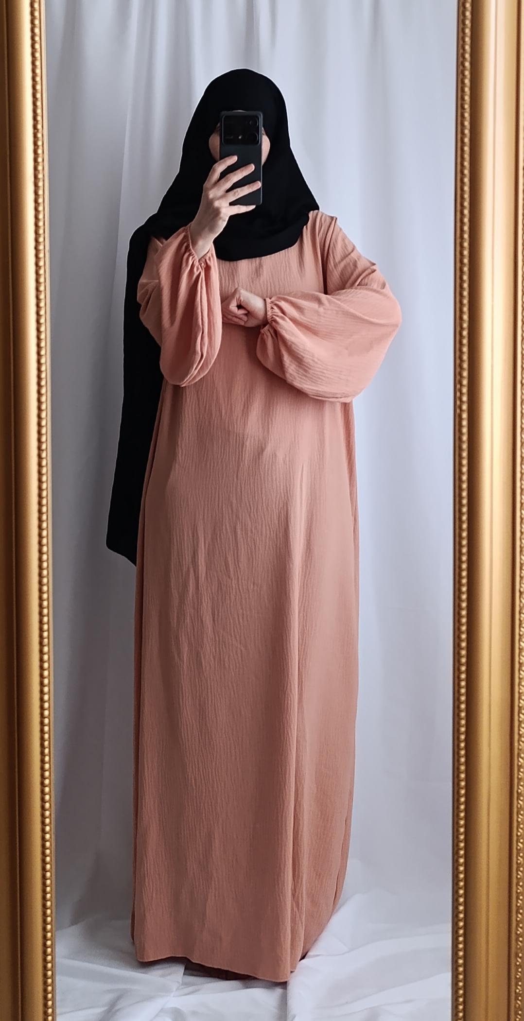 Abaya manches ballons 