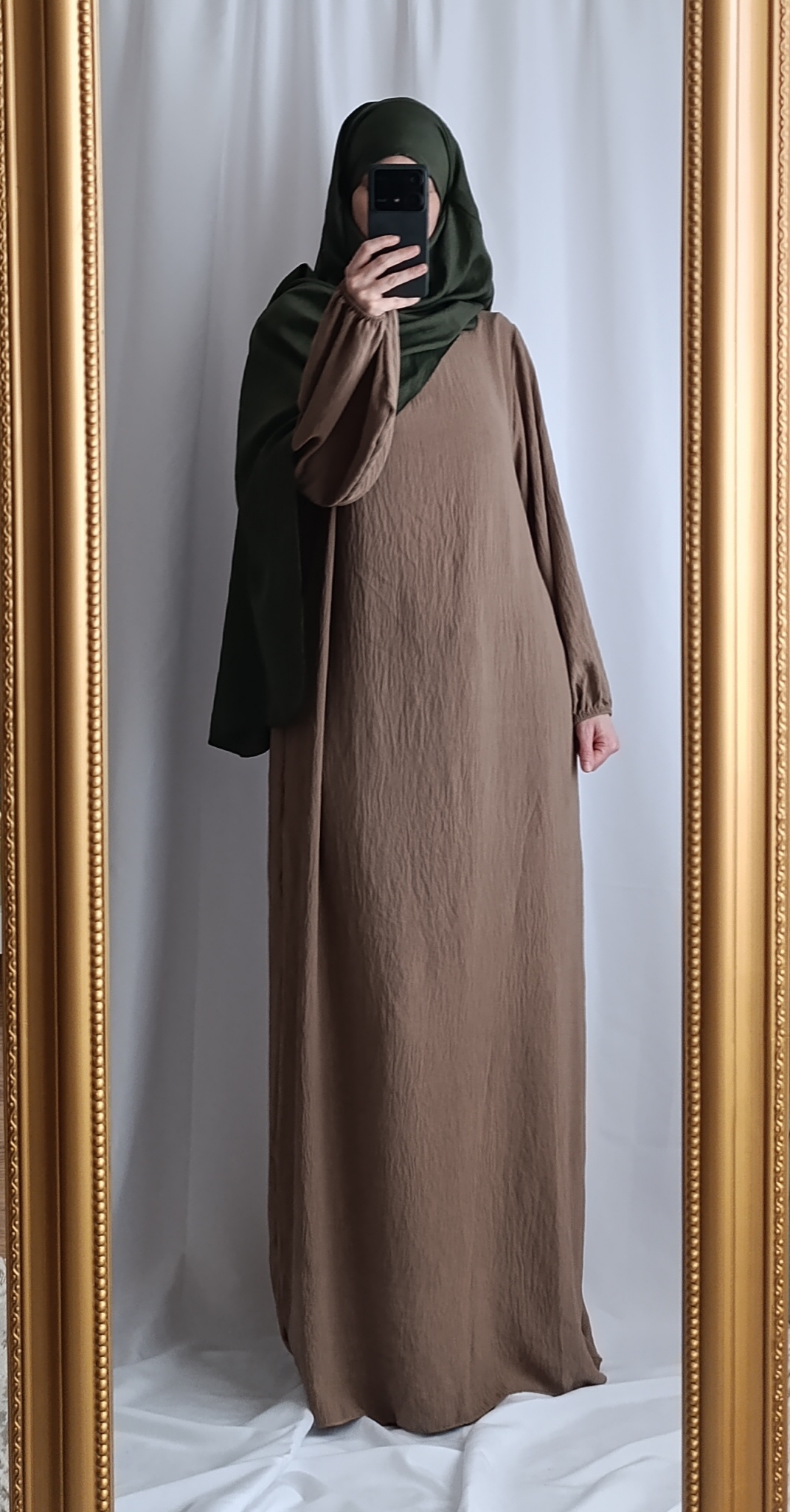 Abaya manches ballons 