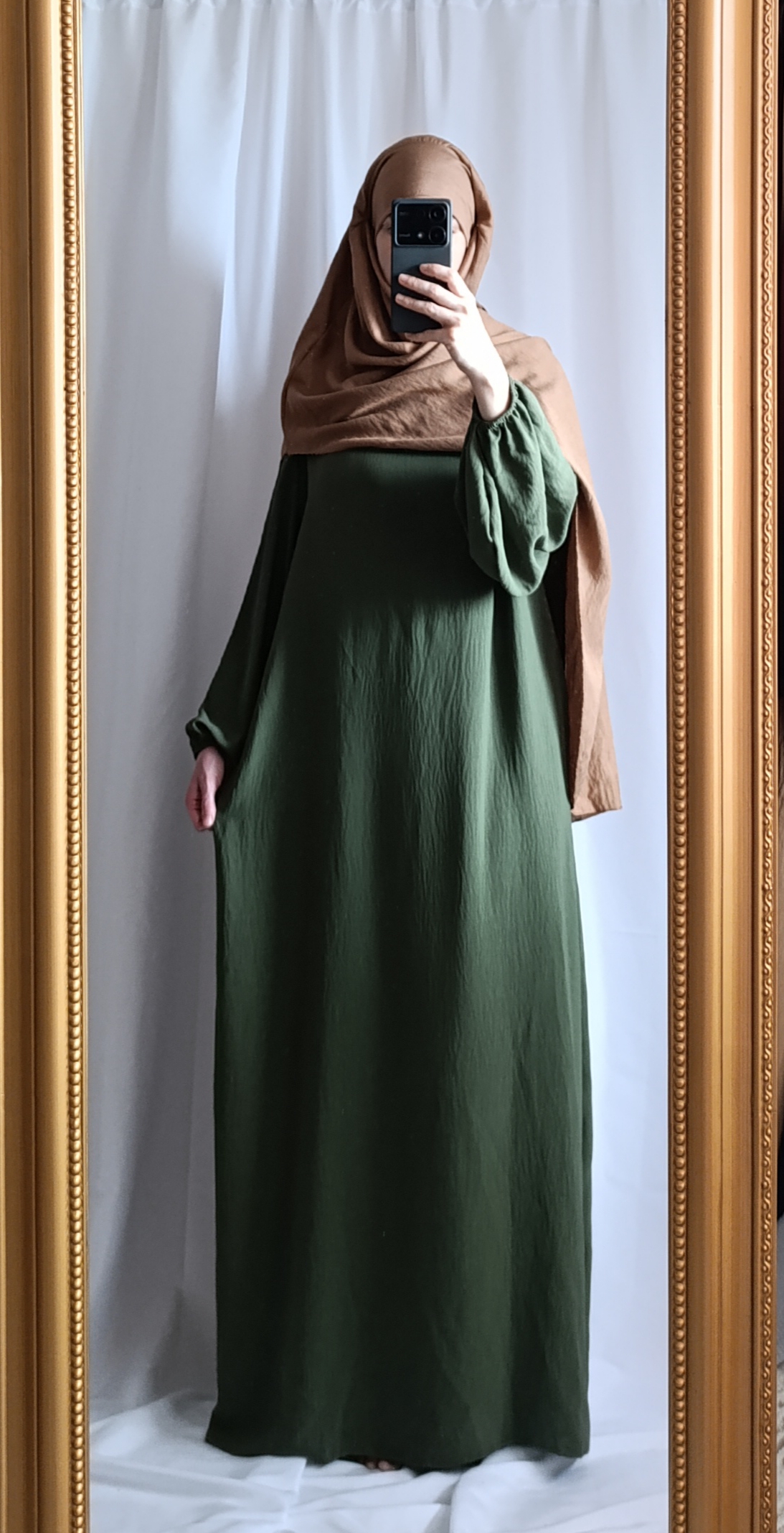 Abaya manches ballons 