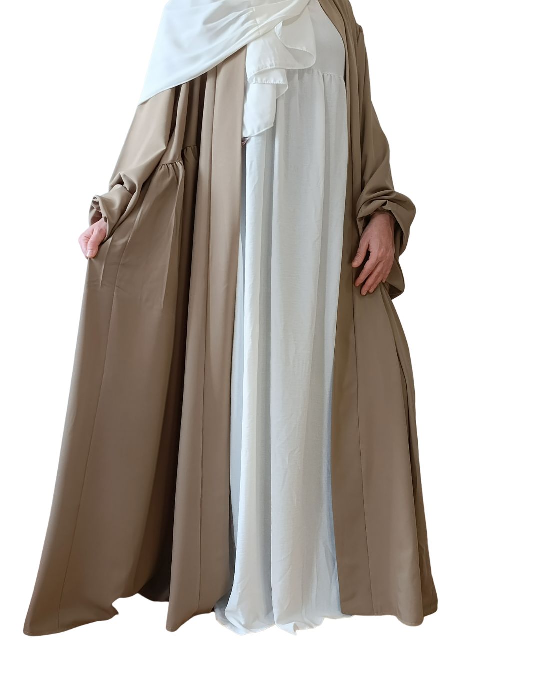 Kimono Beige Manches Ballon