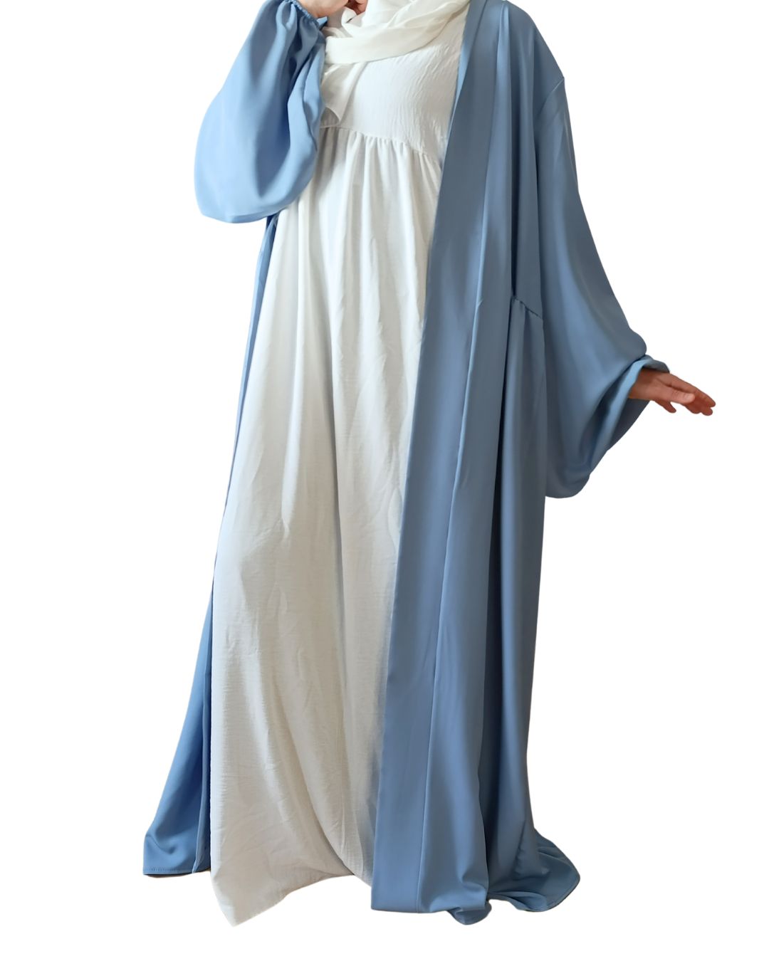 Kimono Bleu Jean Manches Ballon