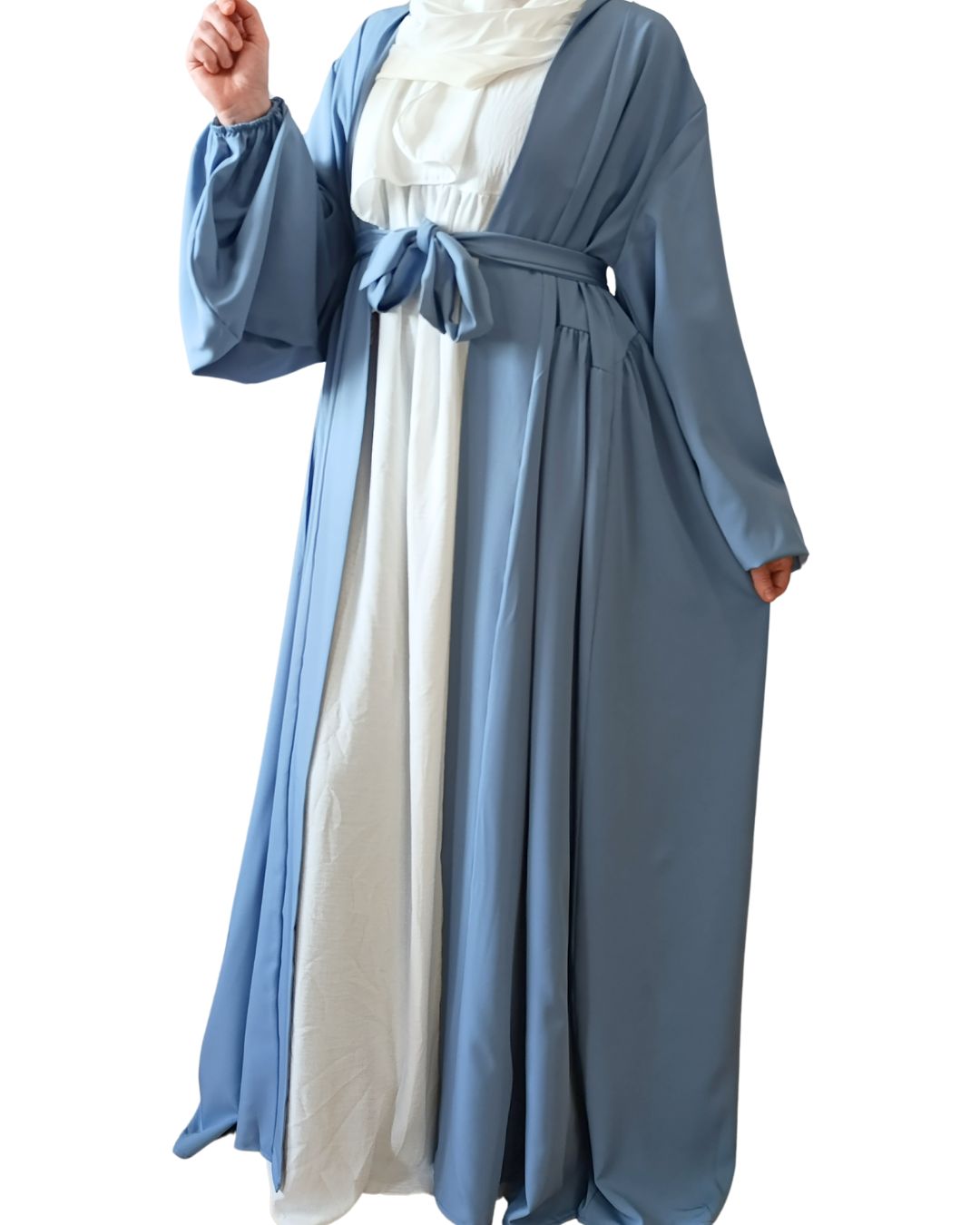 Kimono Bleu Jean Manches Ballon