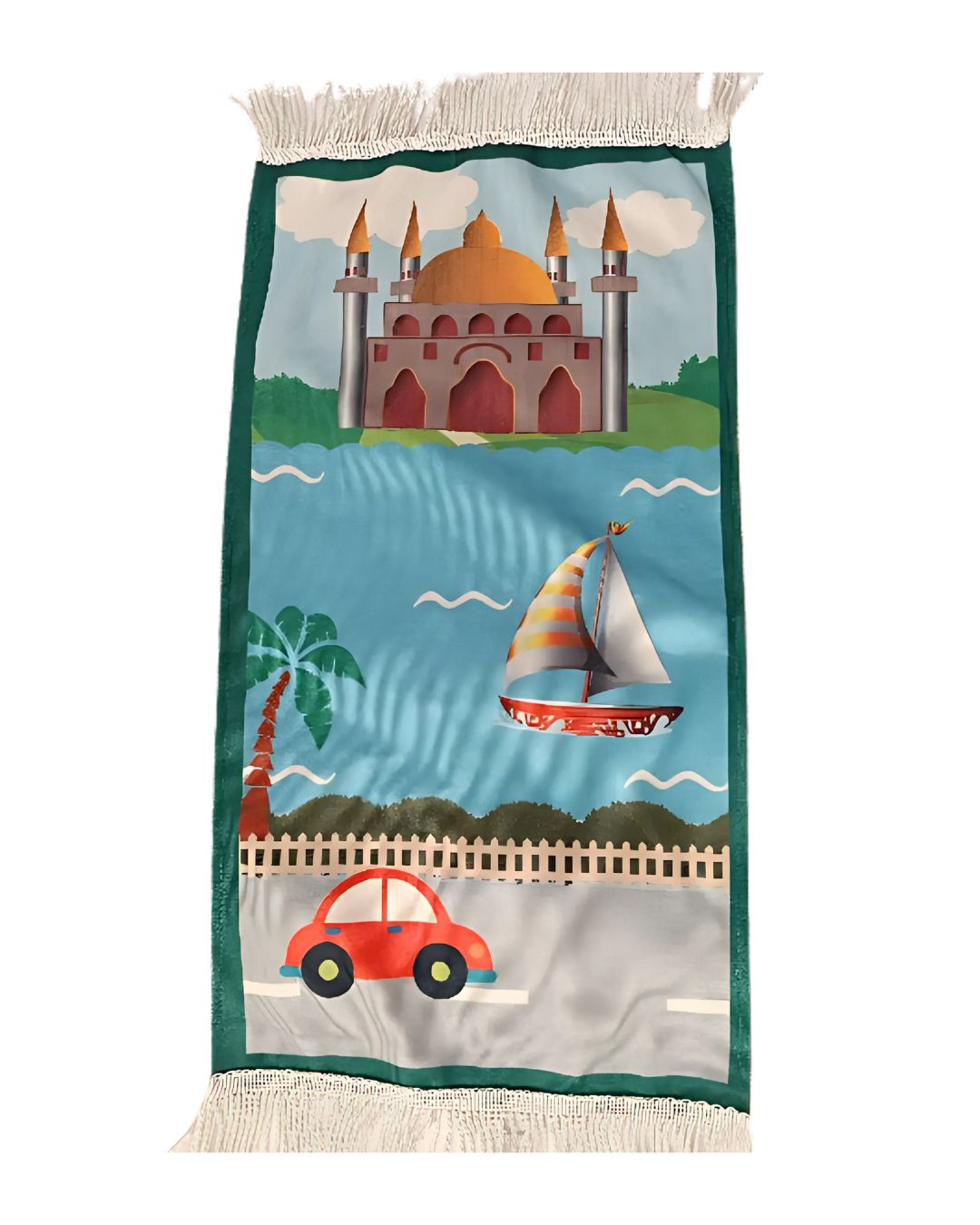 Tapis de prière vert (enfant)