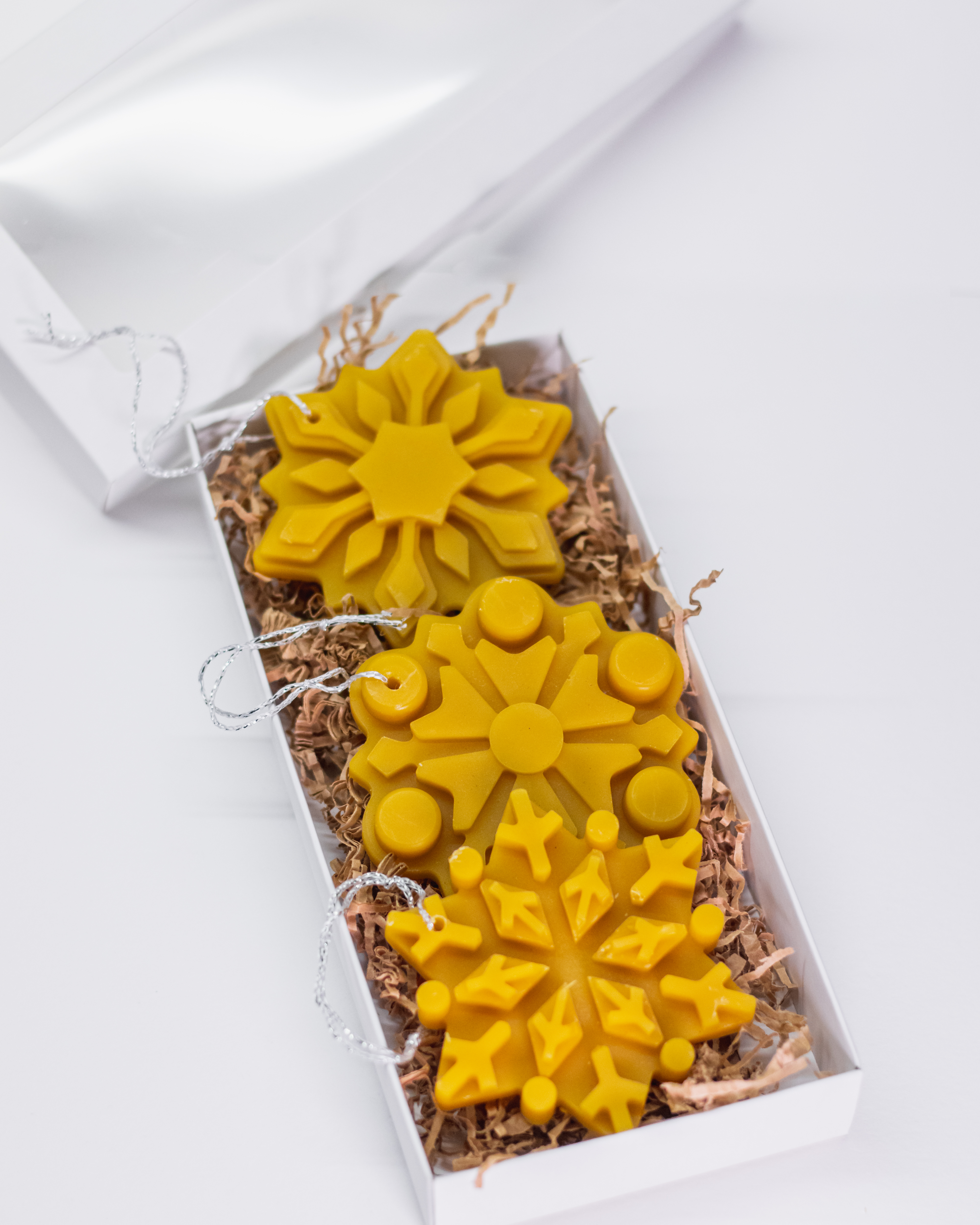 Kalėdiniai eglutės žaisliukai "Snaigės"