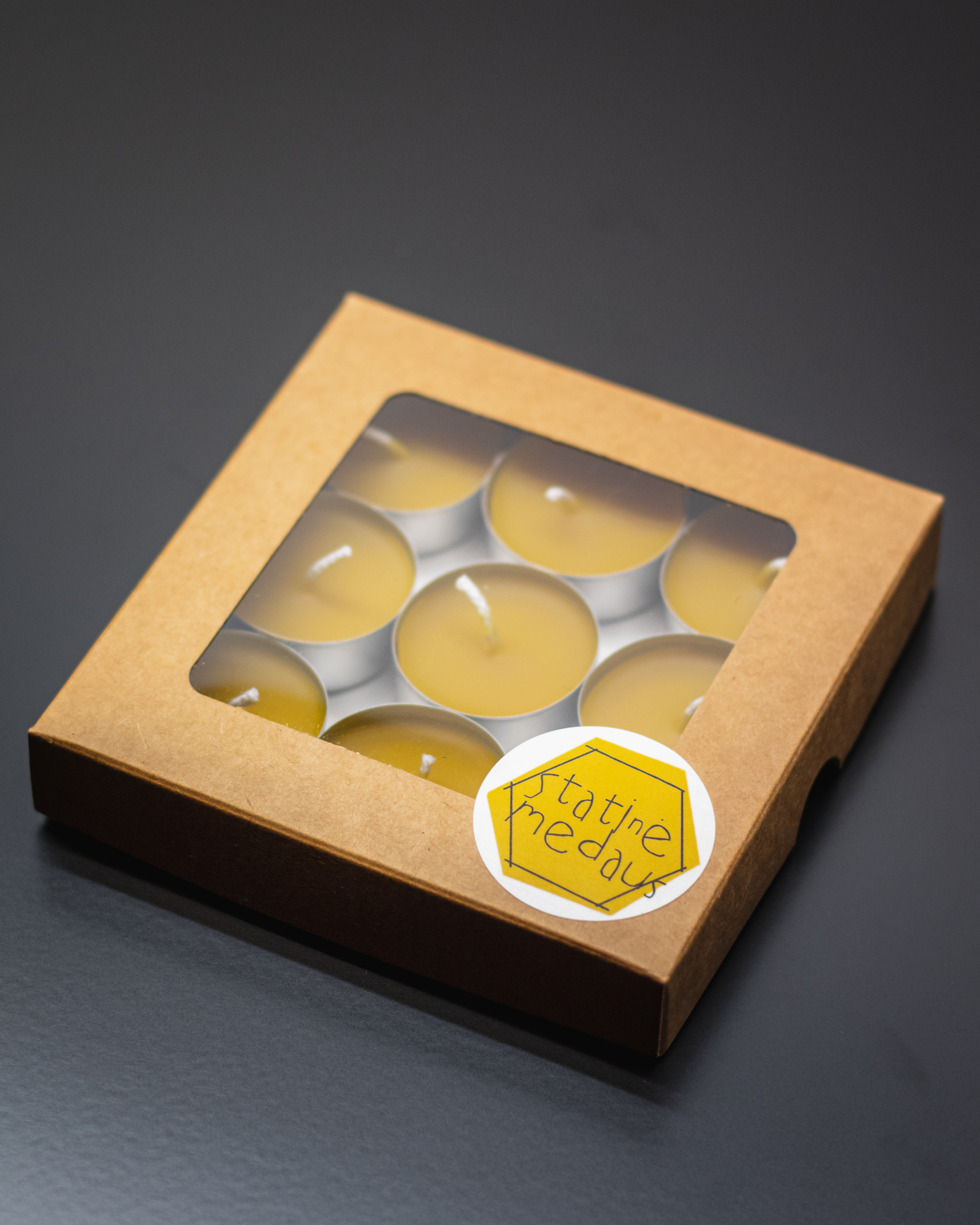 Arbatinės bičių vaško žvakės