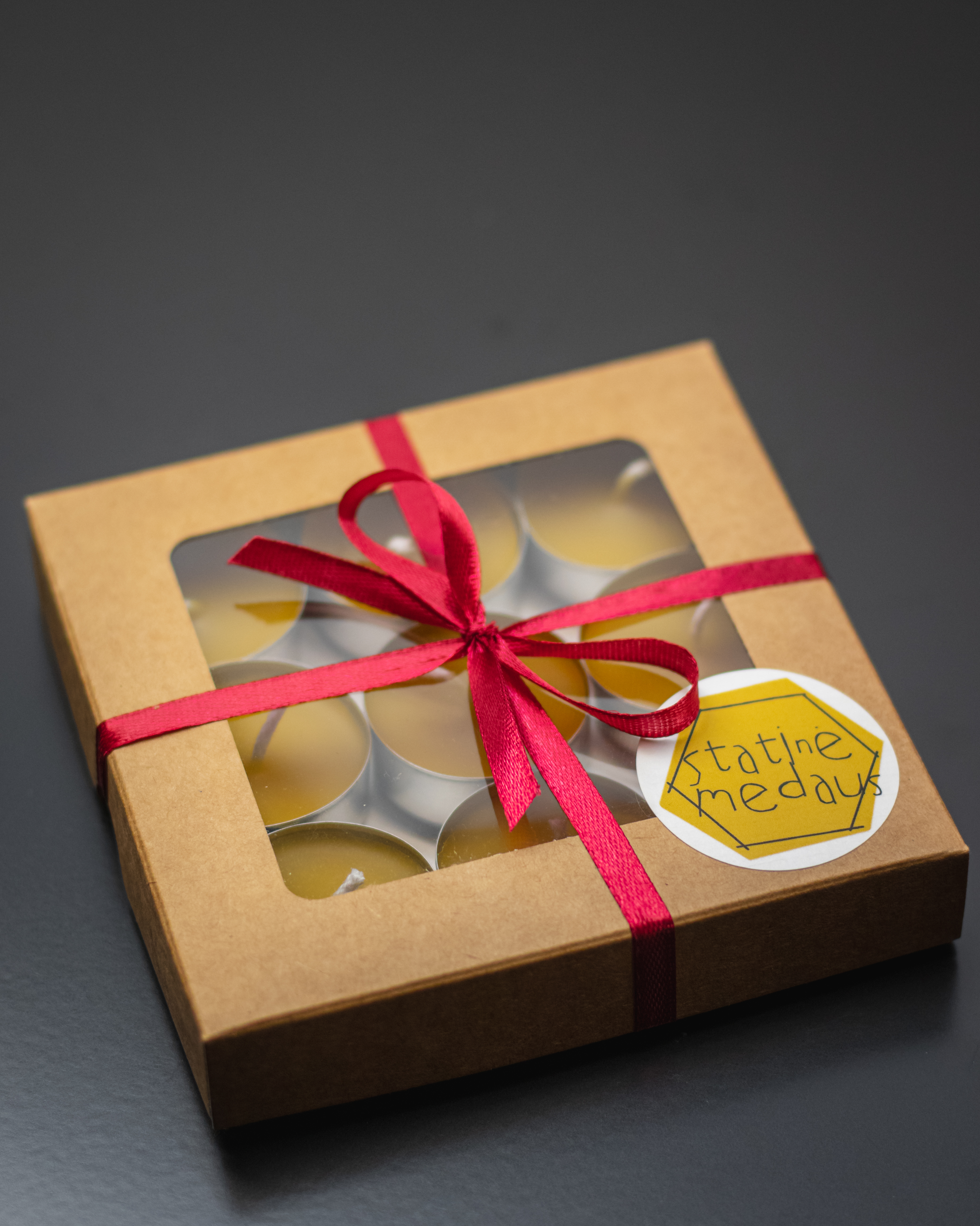 Arbatinės bičių vaško žvakės