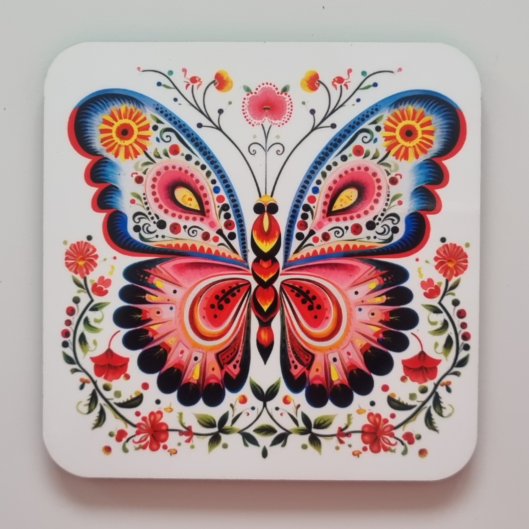 Colourful Butterfly Coaster