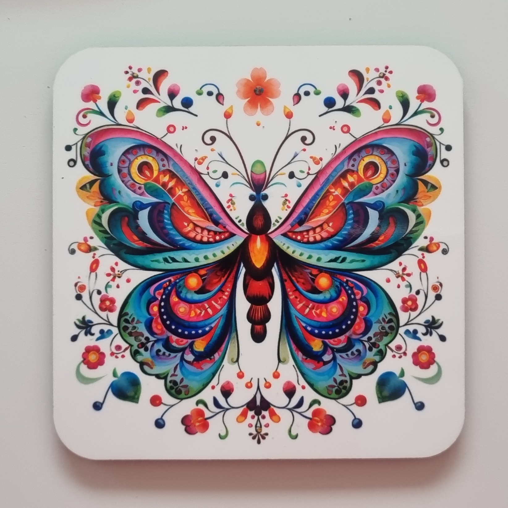 Colourful Butterfly Coaster