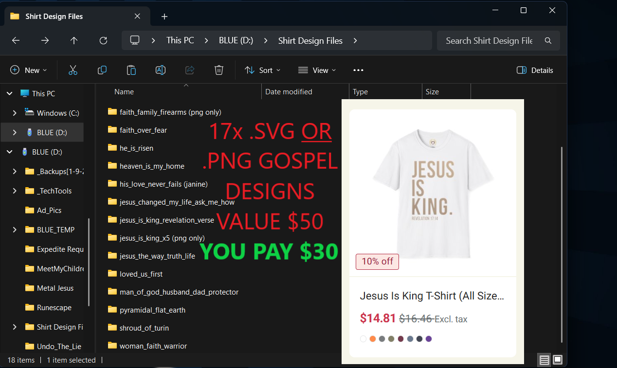 High Quality Gospel Shirt Designs