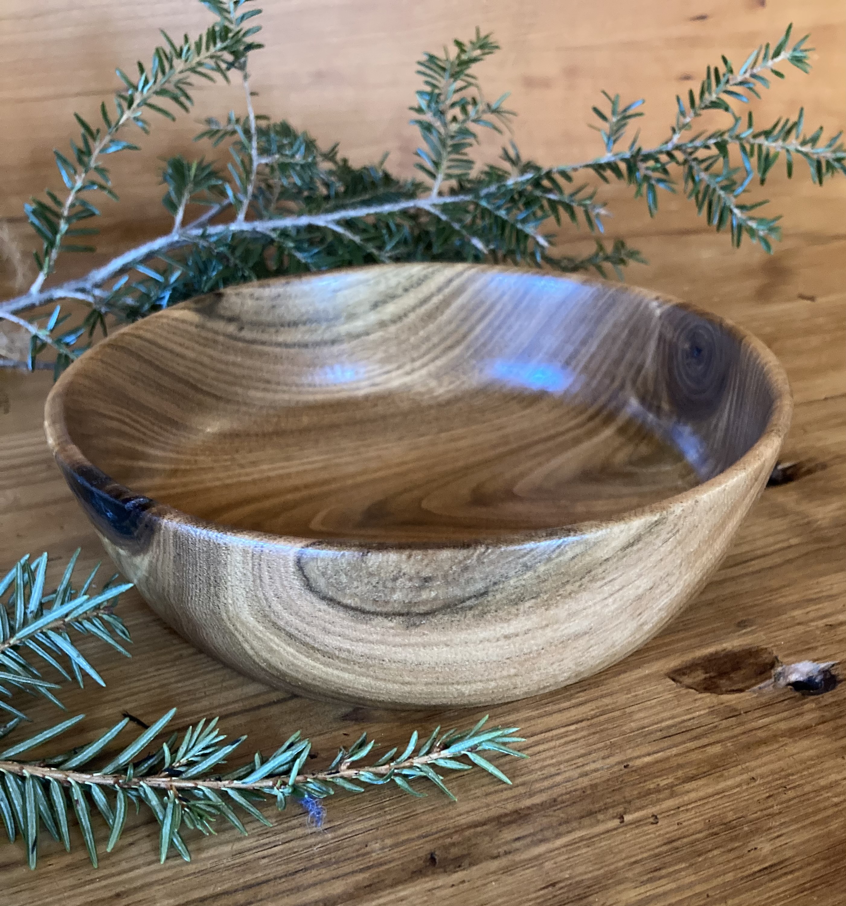 Walnut Bowl Approx  5 1/2" diameter X  2" tall. 