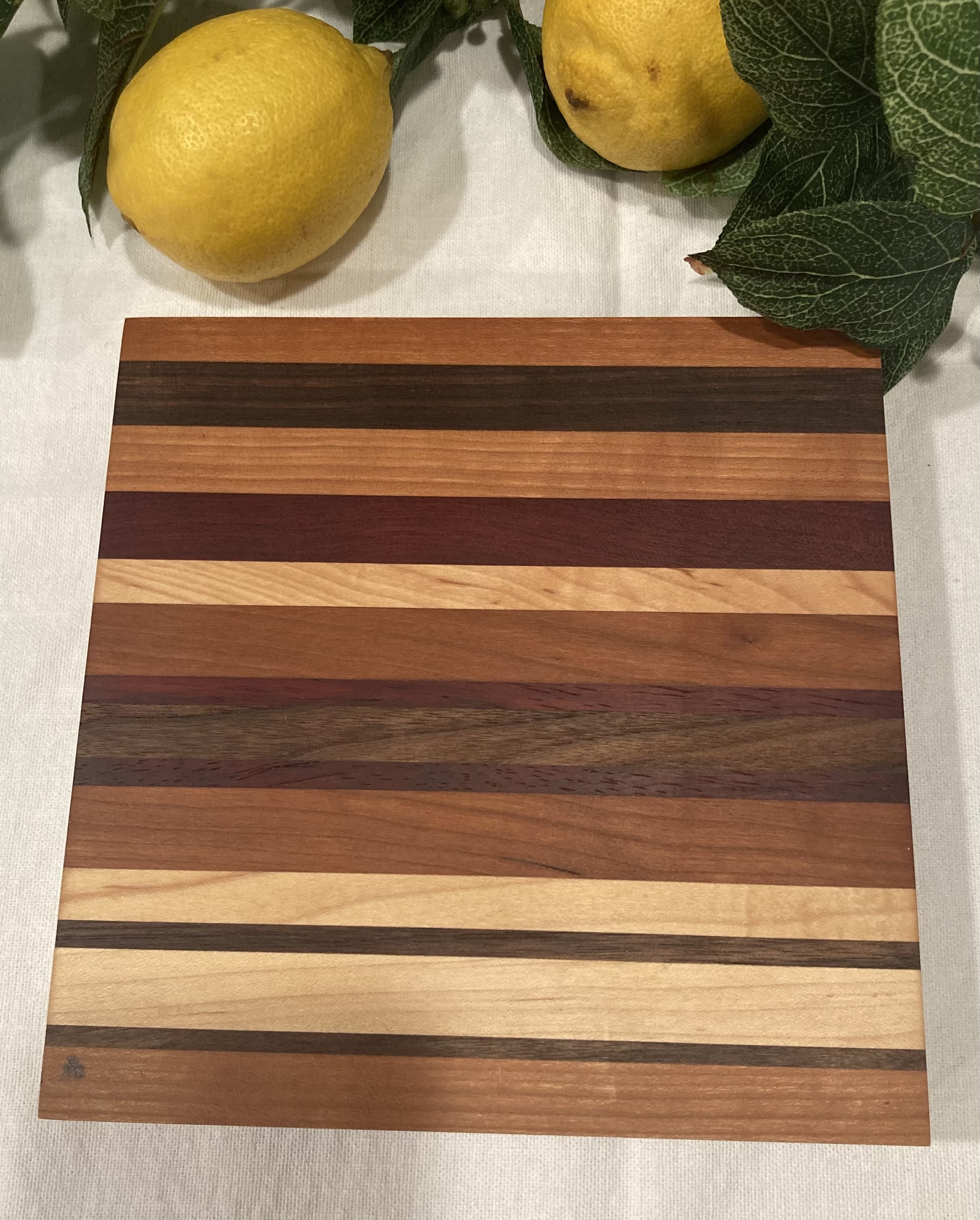 Edge Grain Bar Size Cutting Board Approx 7 1/2" X 7 1/2" X 1 1/2" 