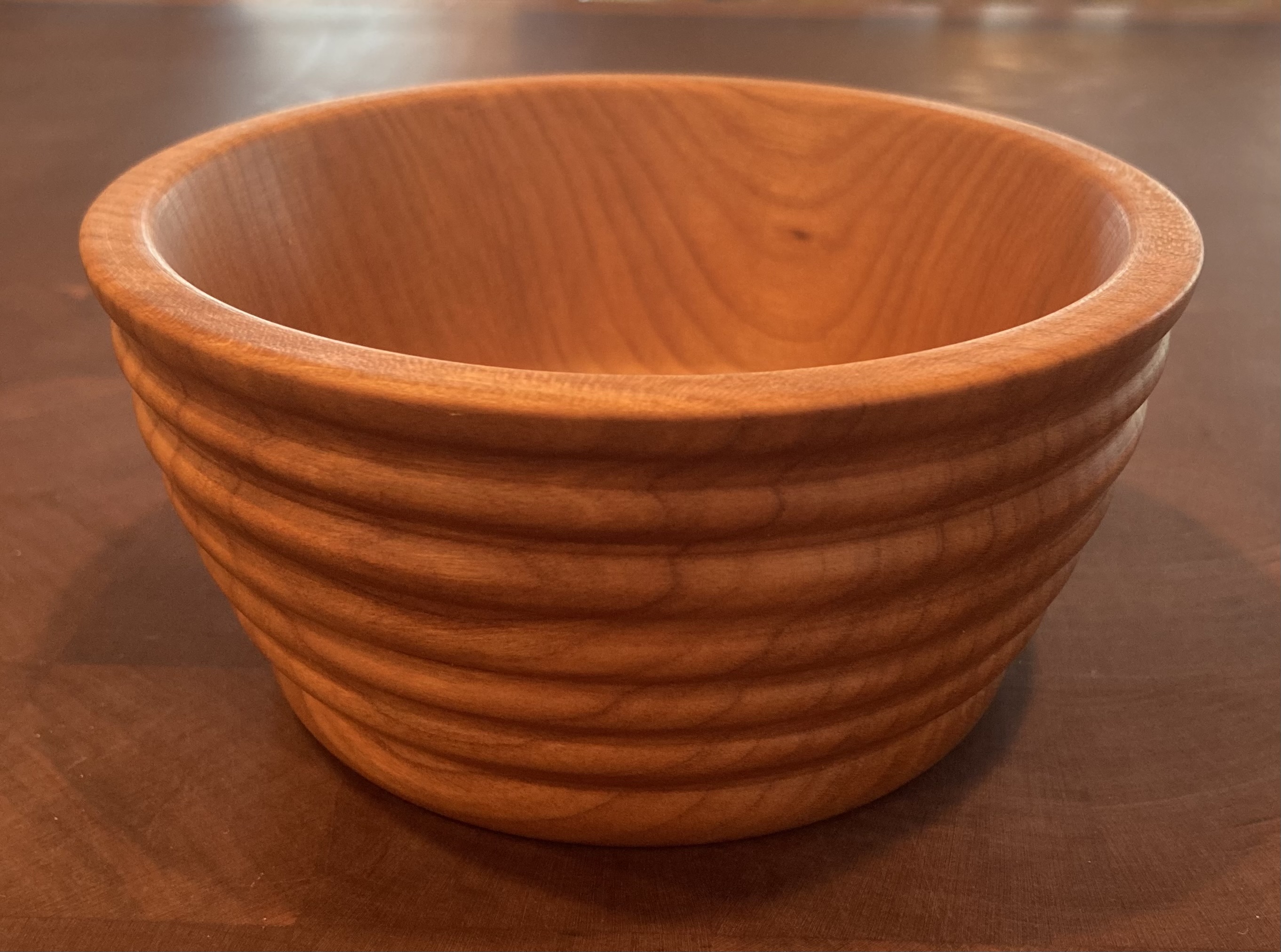 Cherry Nut Bowl Approx 5 1/2" diameter X 2 1/2" tall.