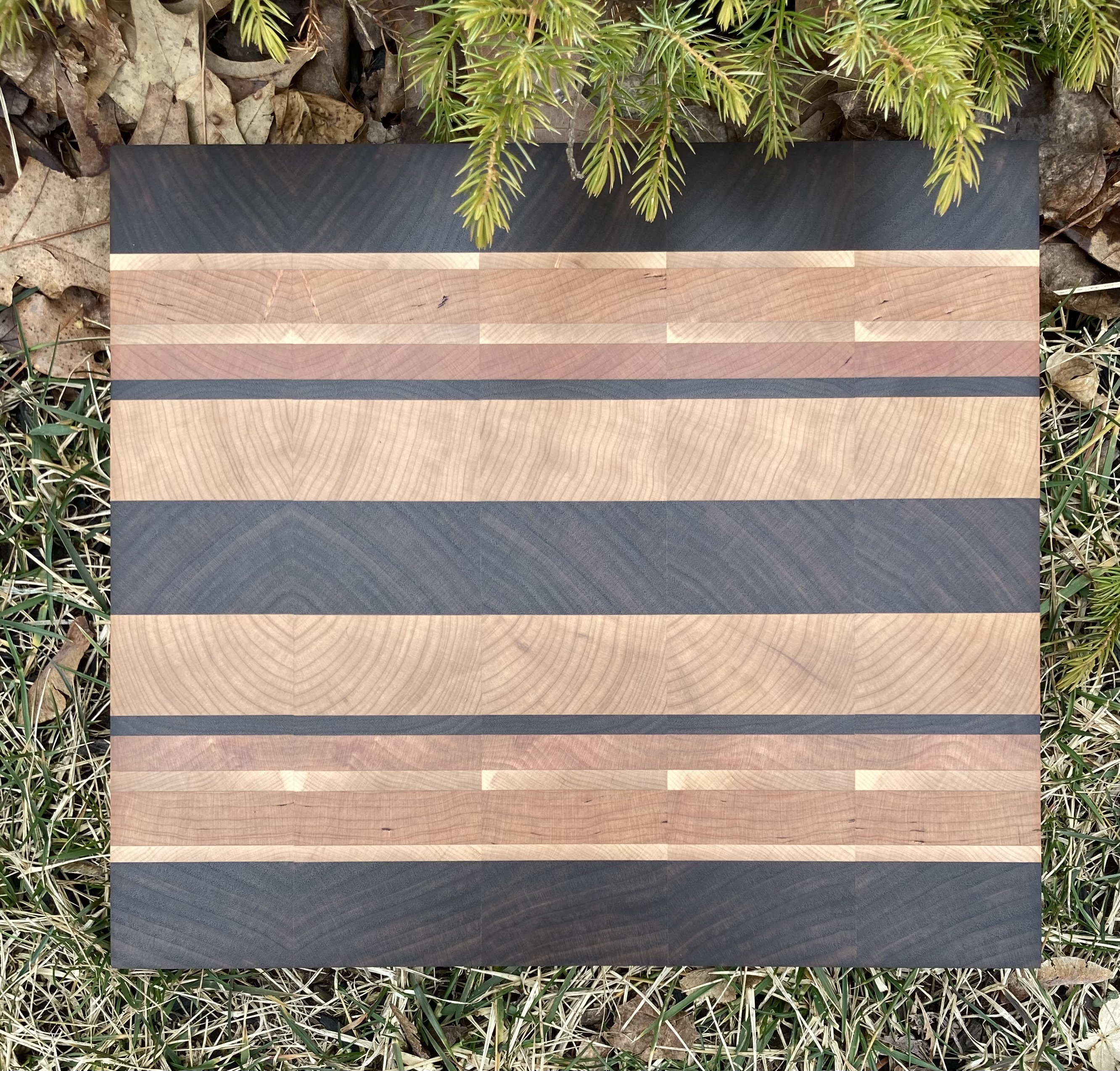 End Grain Cutting Board 13.5" X 12" X 1.5"