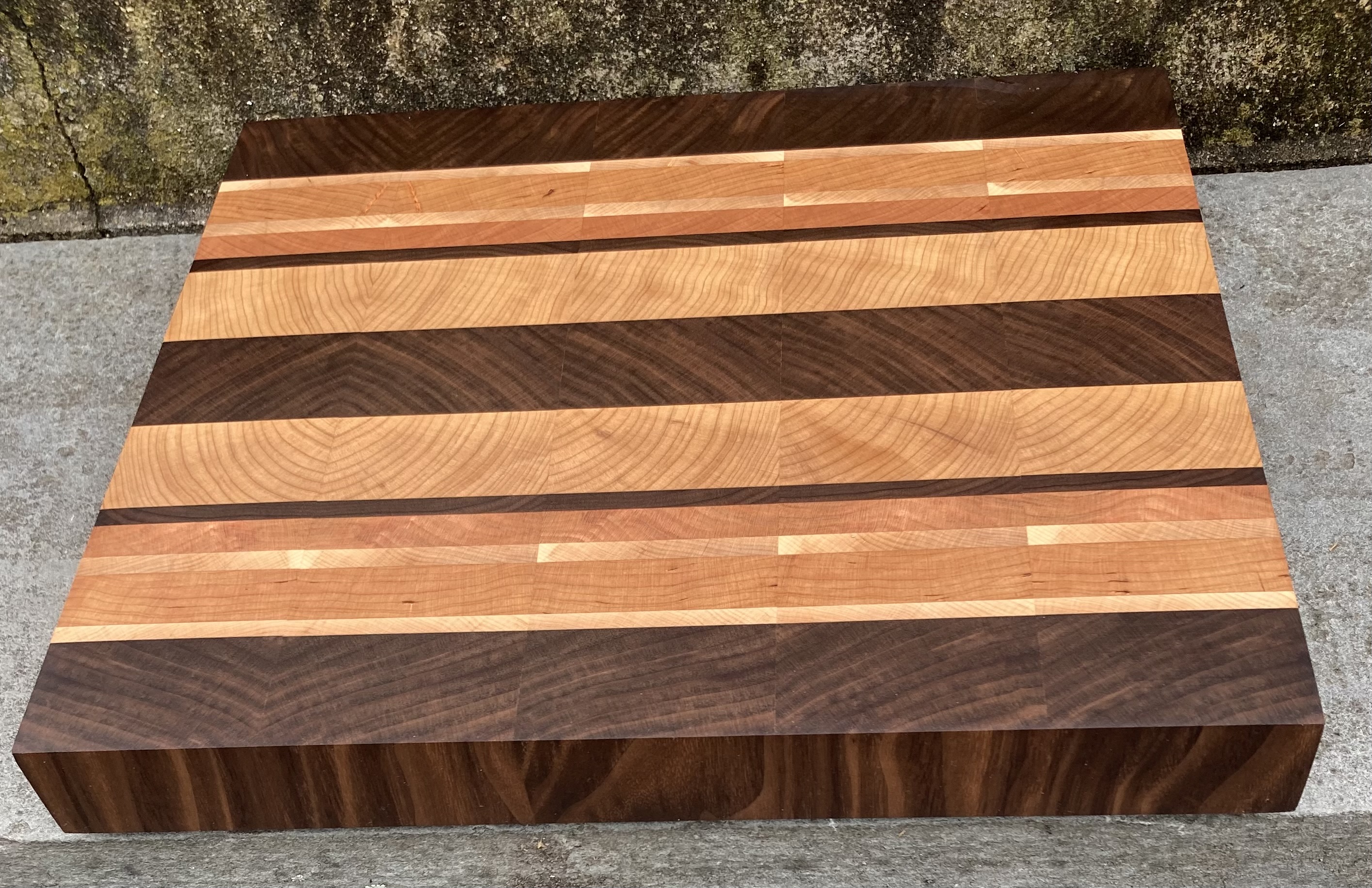 End Grain Cutting Board 13.5" X 12" X 1.5"