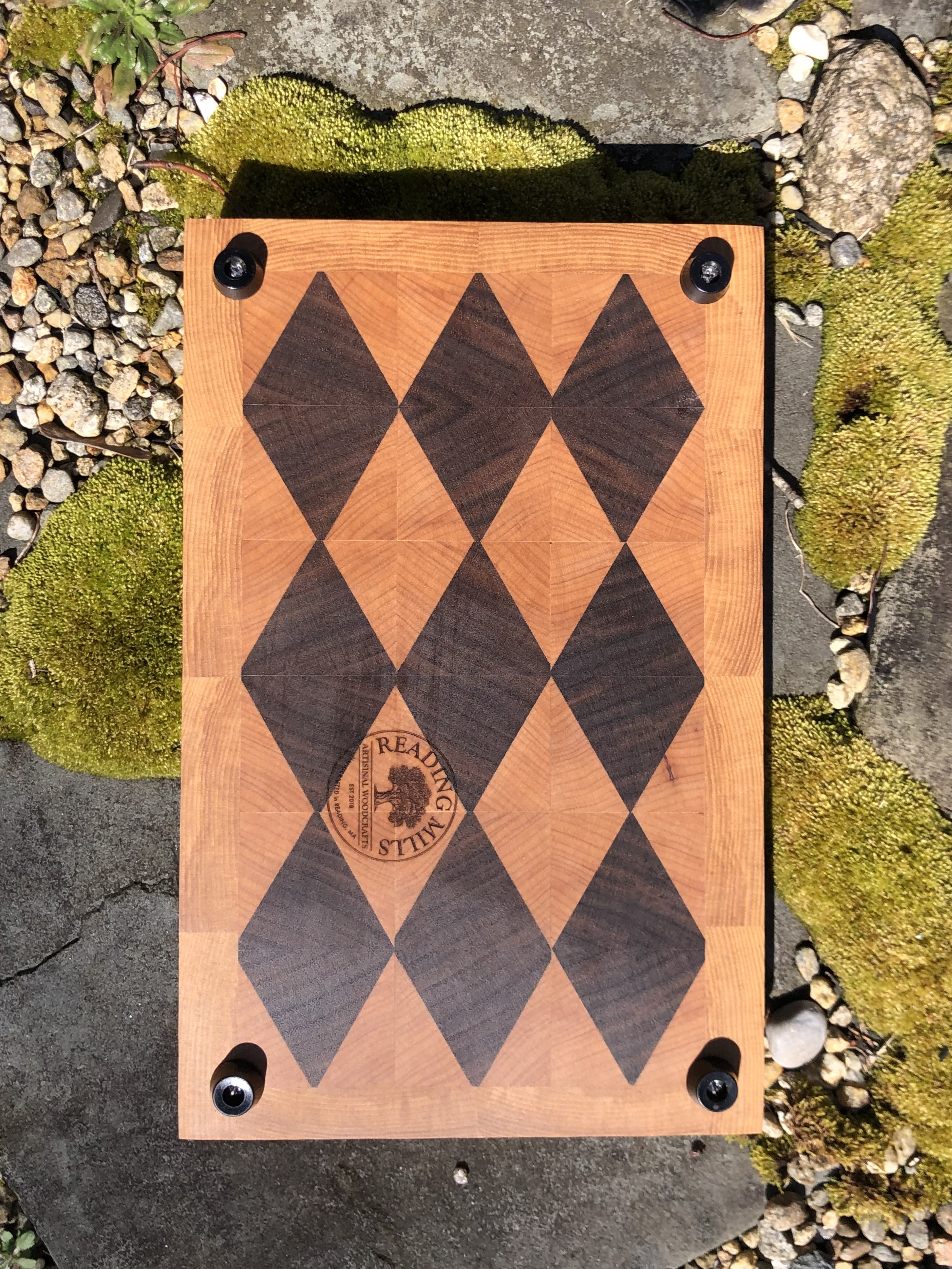 Prep End Grain Cutting Board approx 10 1/2" X 6 3/4" X 1 3/8"