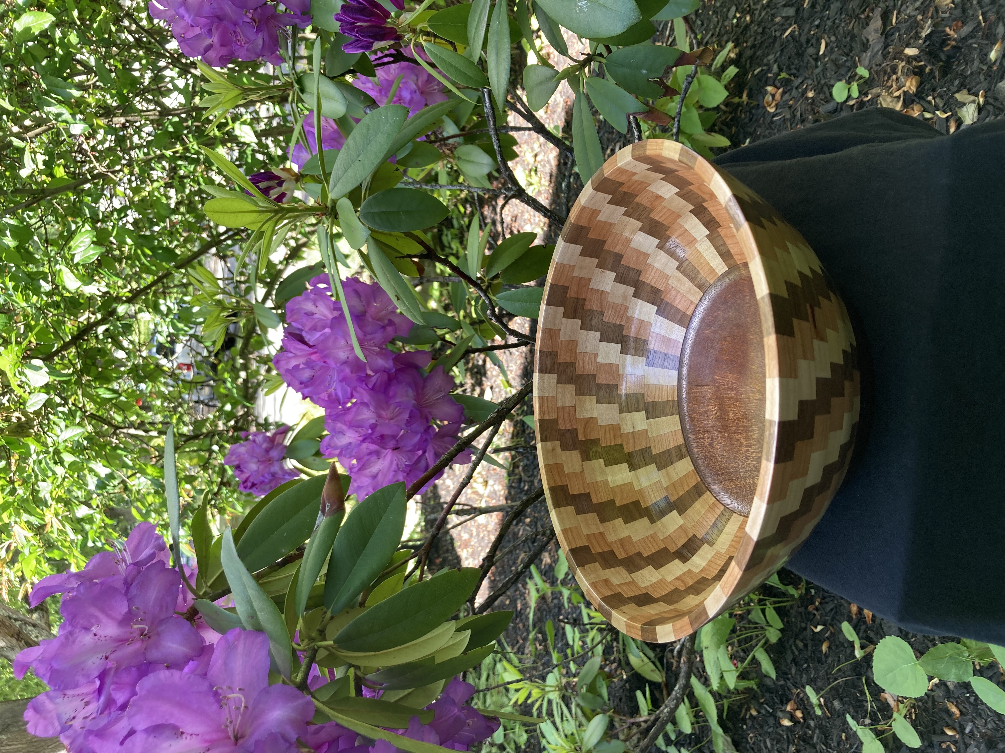 Segmented Salad Bowl (Approx 4' tall and 10" diameter 2-3 servings) 
